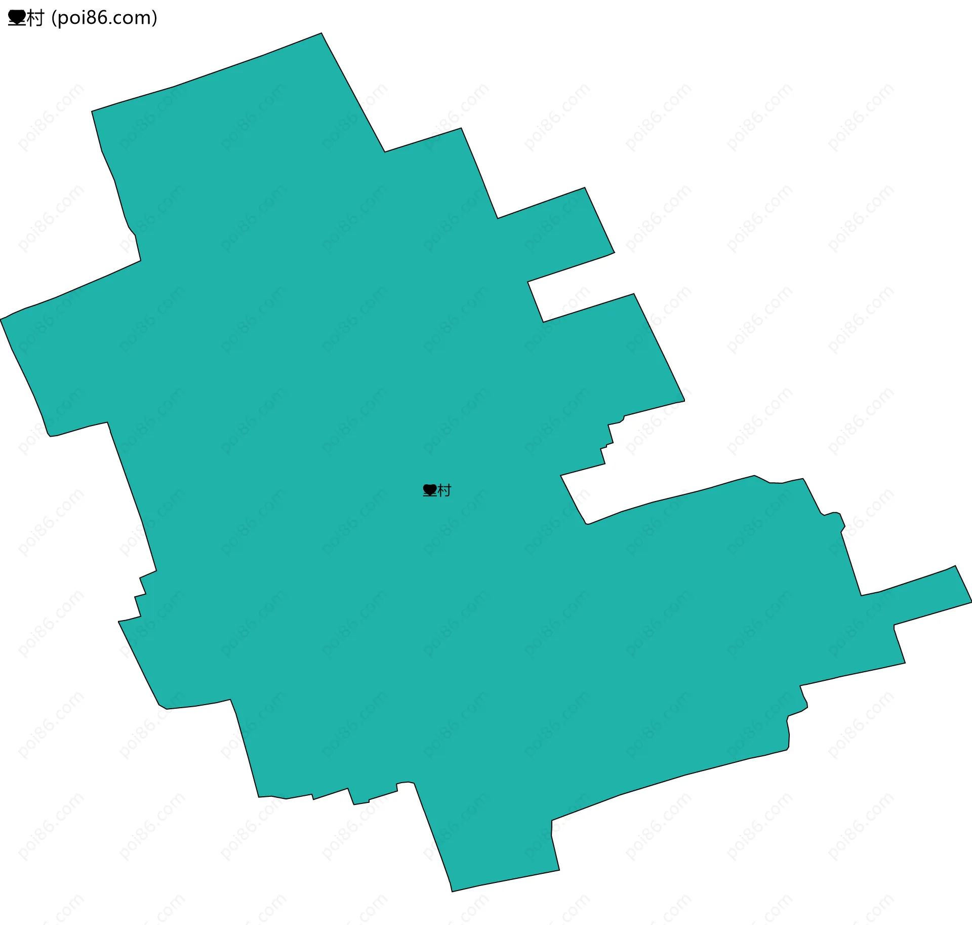 里村边界地图