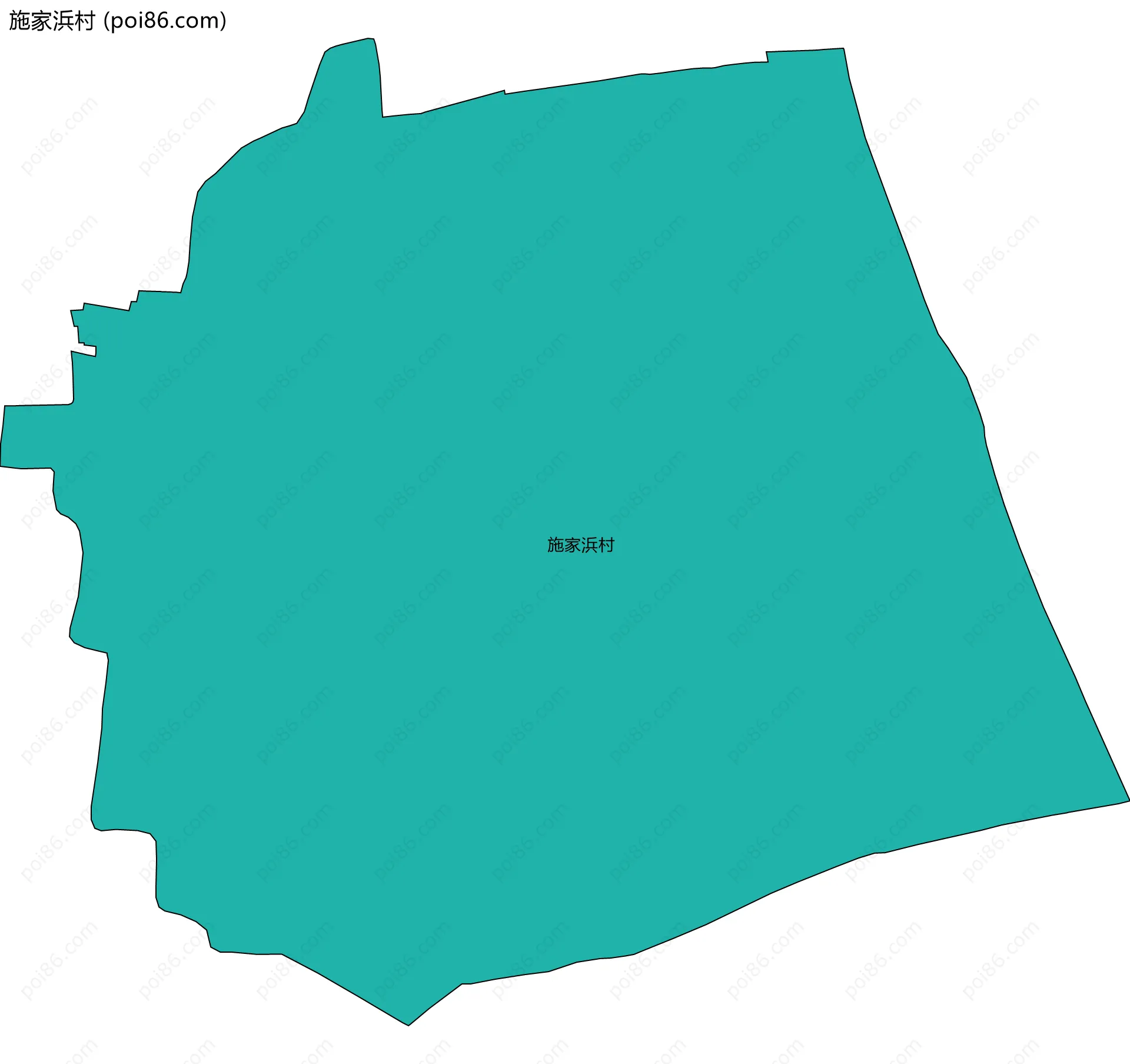 施家浜村边界地图
