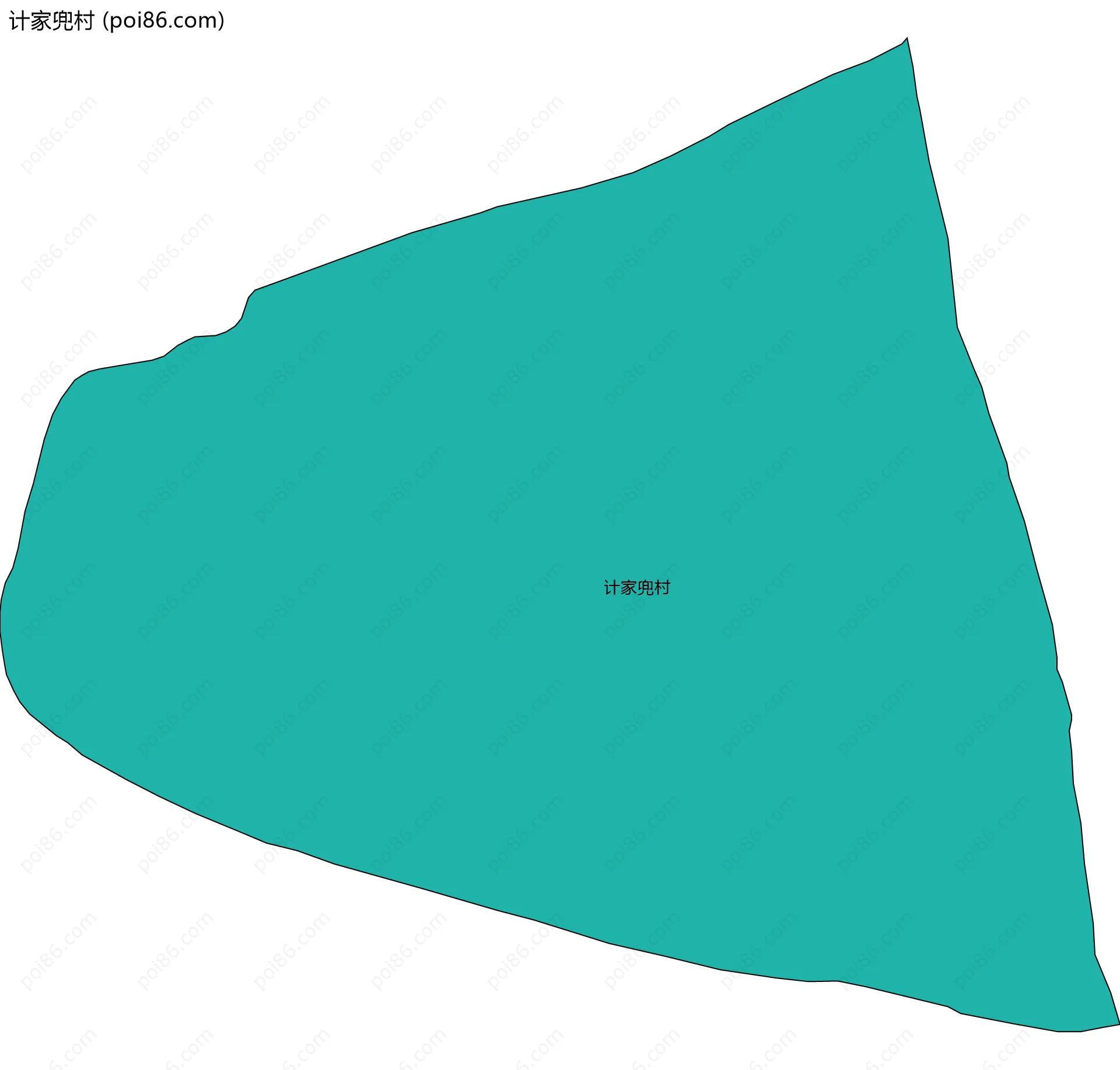 计家兜村边界地图