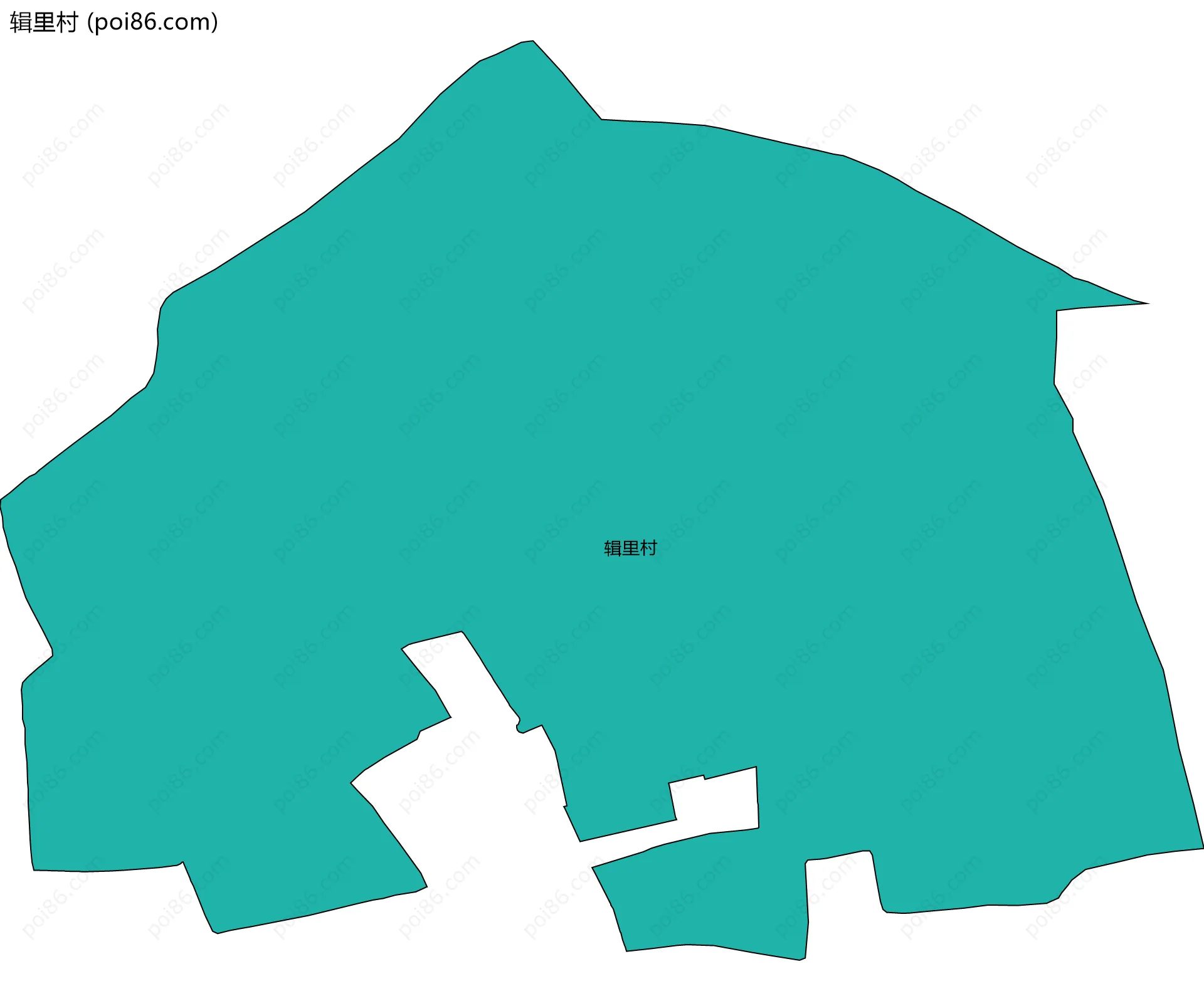 辑里村边界地图