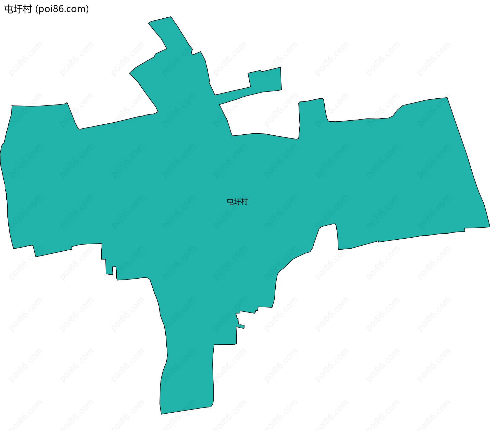 屯圩村边界地图