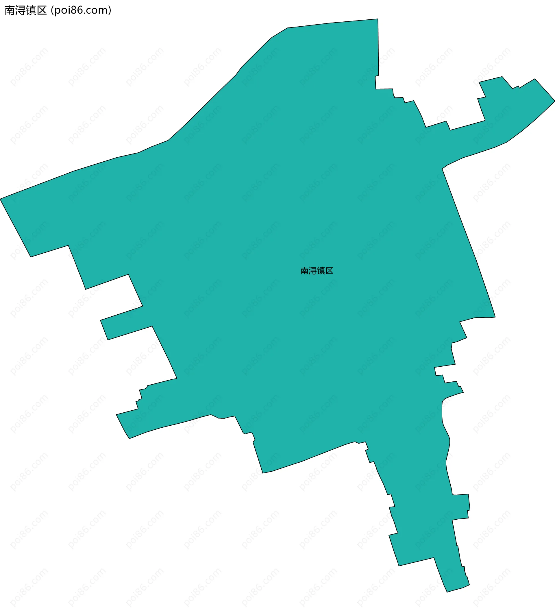 南浔镇区边界地图