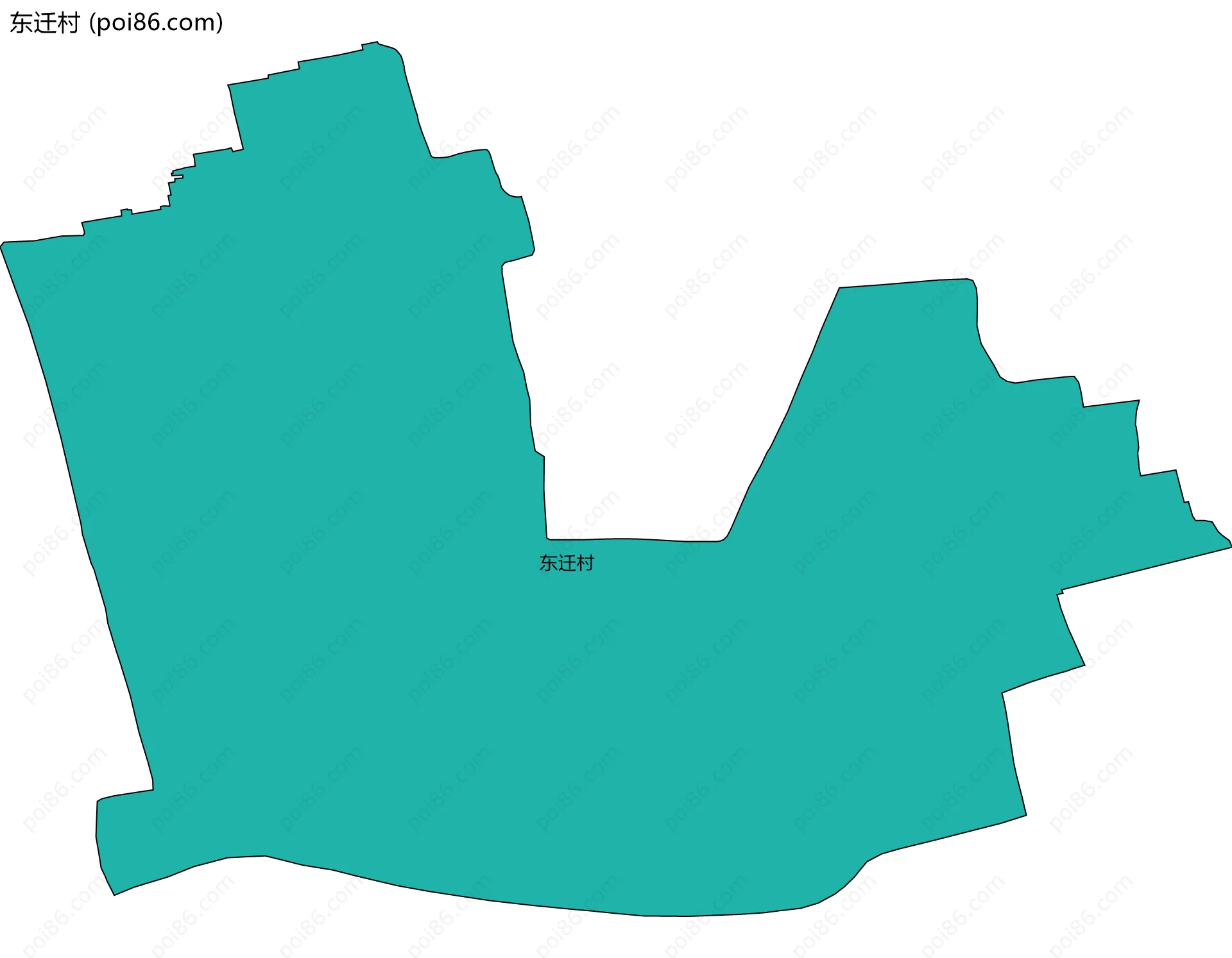 东迁村边界地图