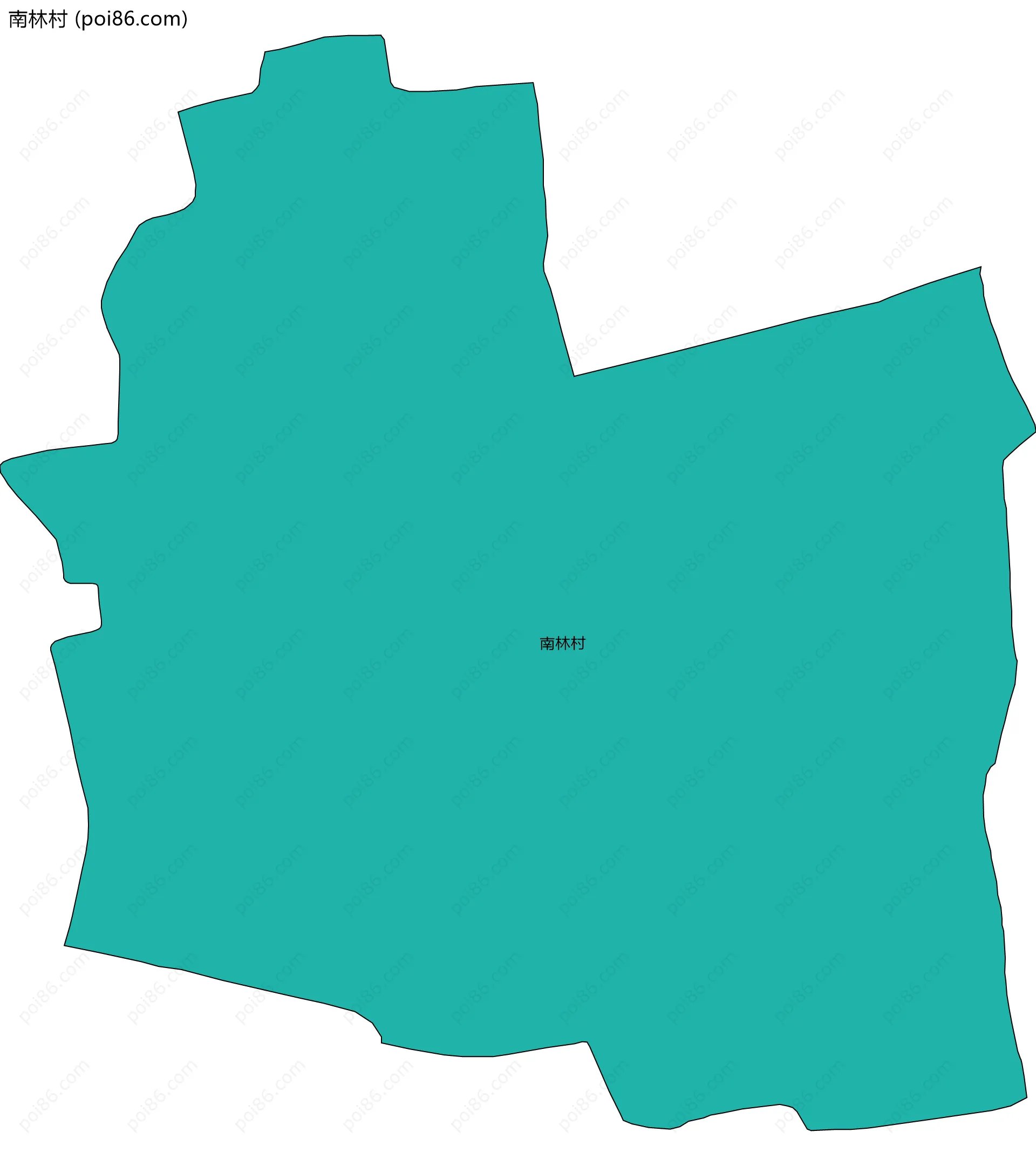 南林村边界地图