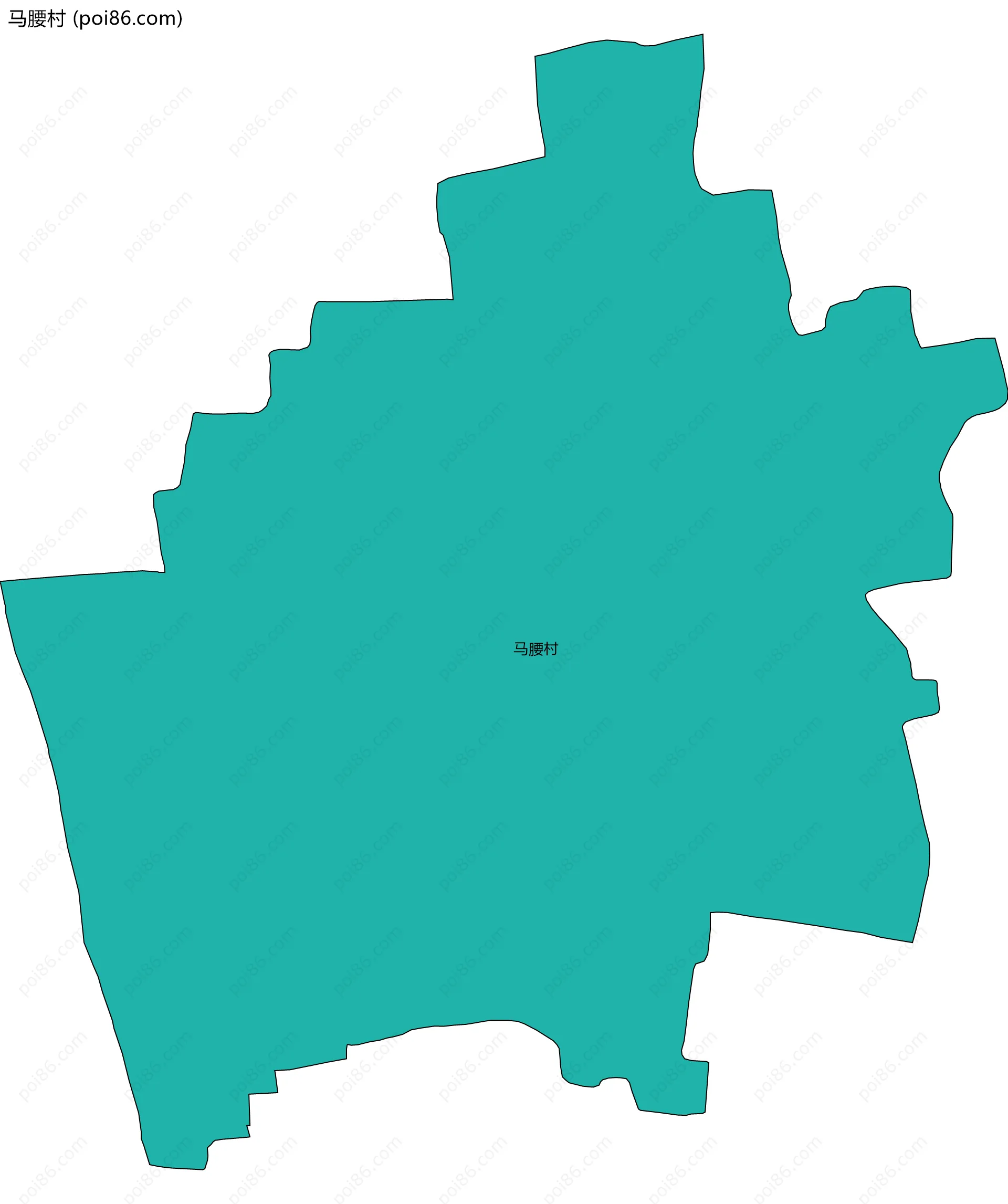 马腰村边界地图