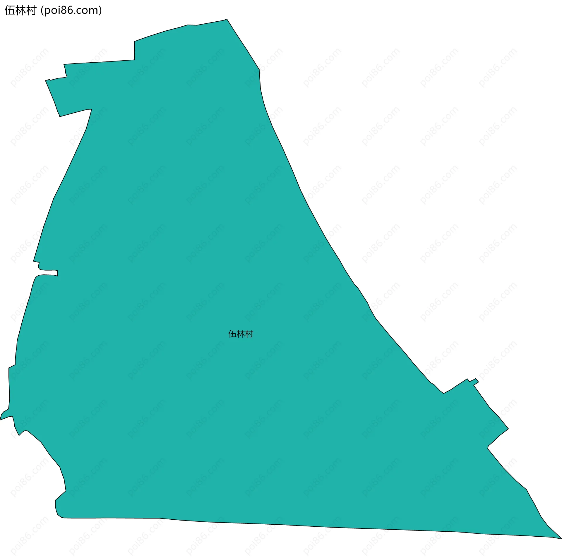 伍林村边界地图