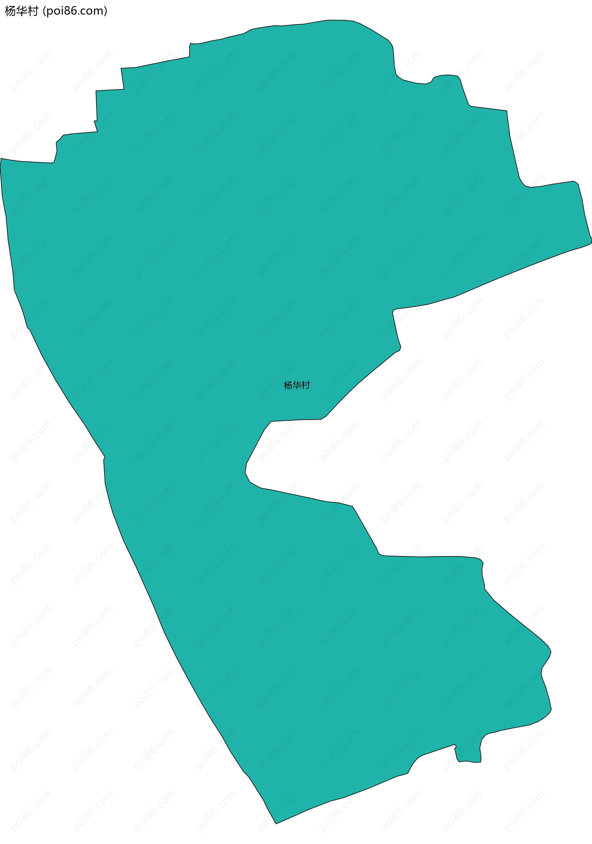 杨华村边界地图
