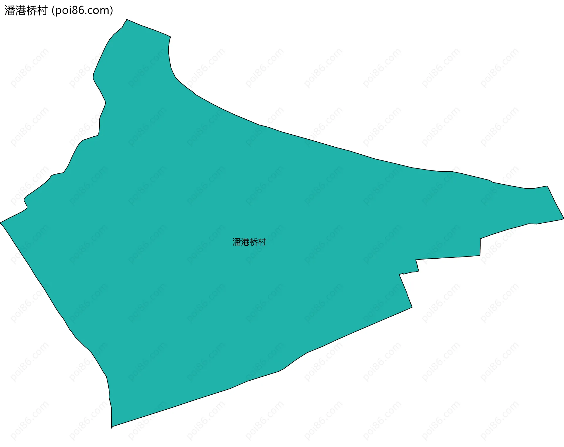 潘港桥村边界地图