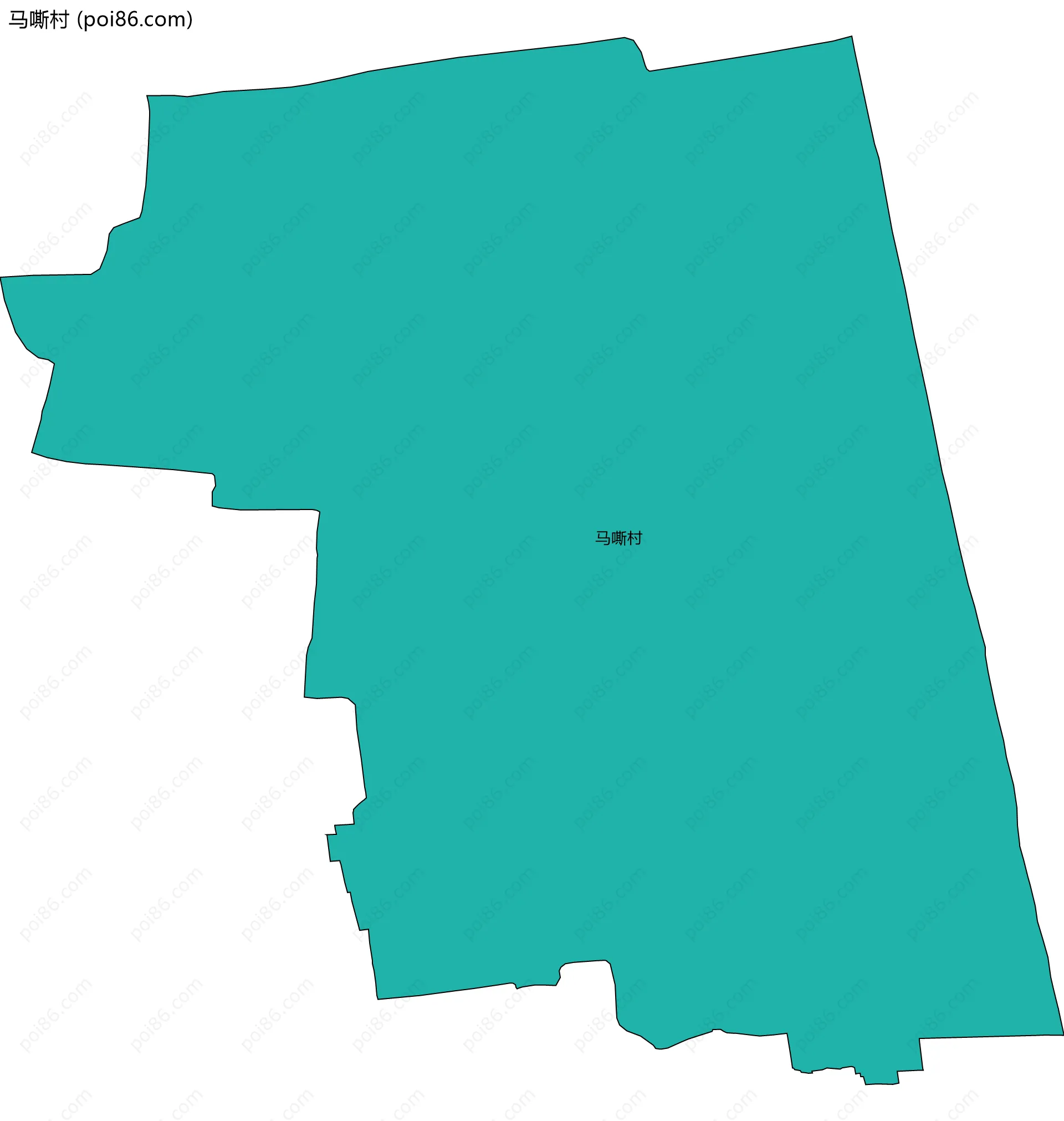 马嘶村边界地图