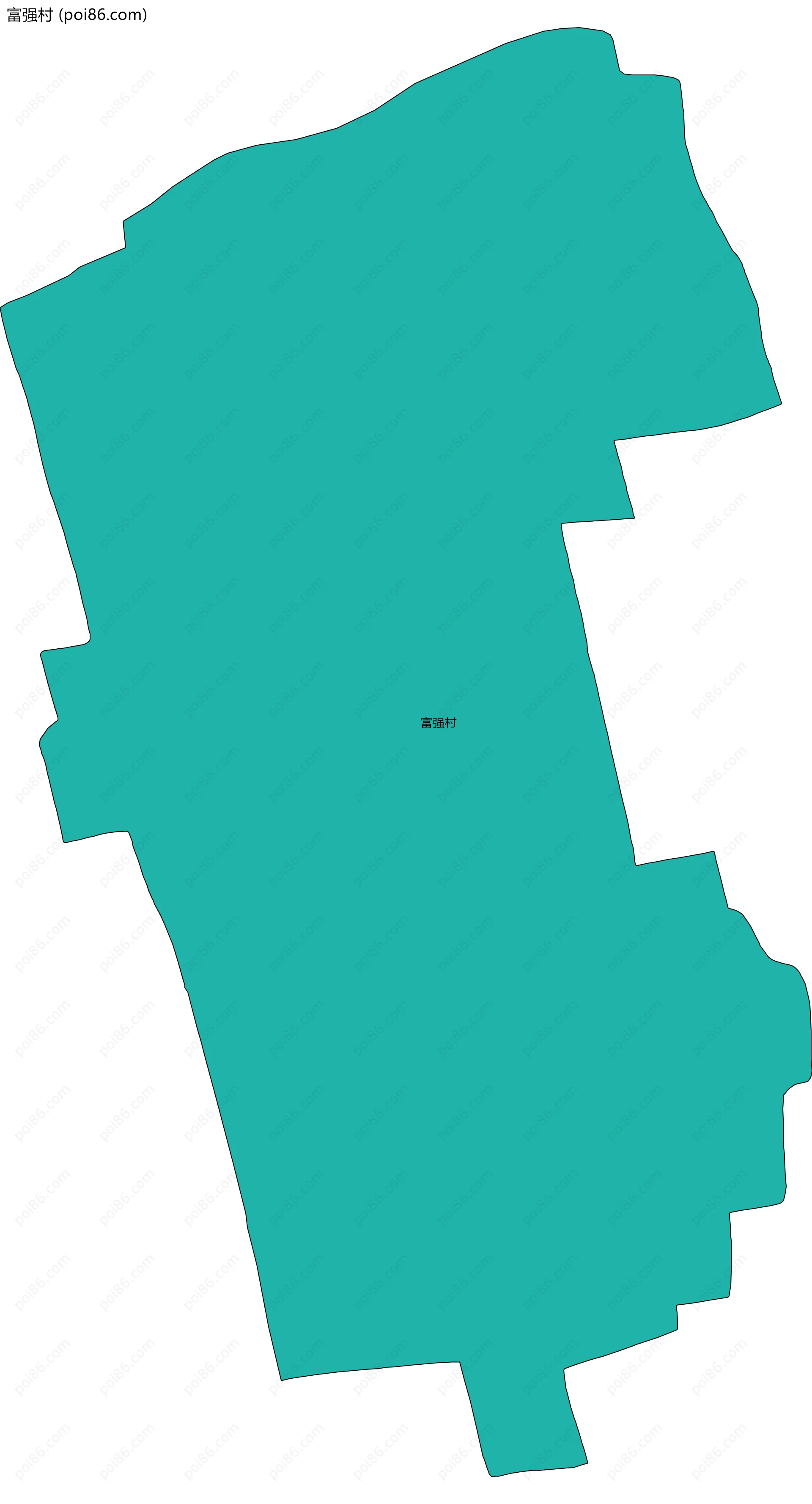 富强村边界地图