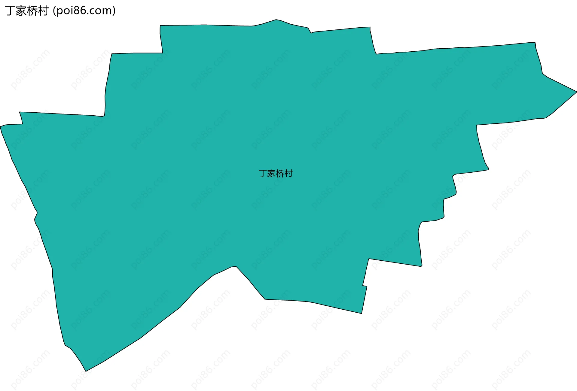 丁家桥村边界地图