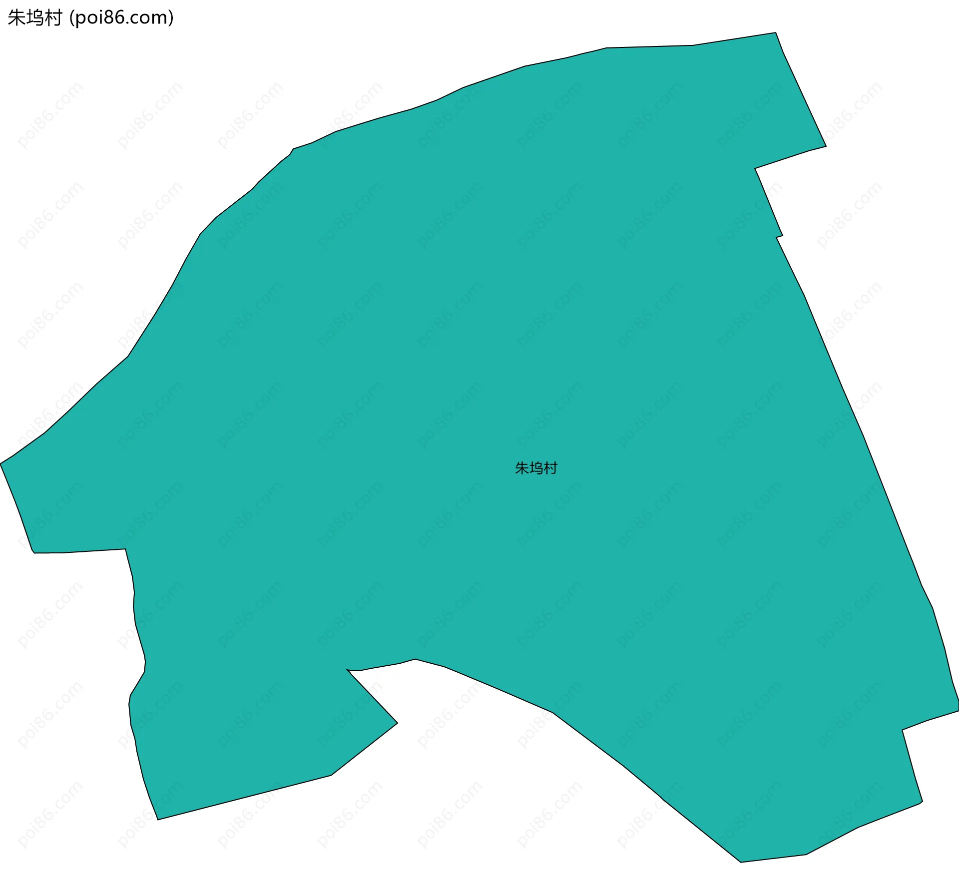 朱坞村边界地图