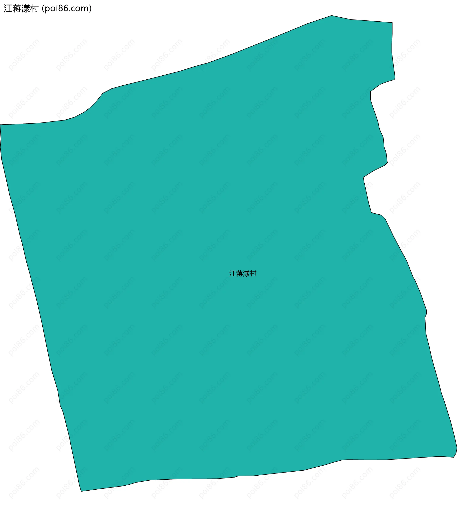 江蒋漾村边界地图