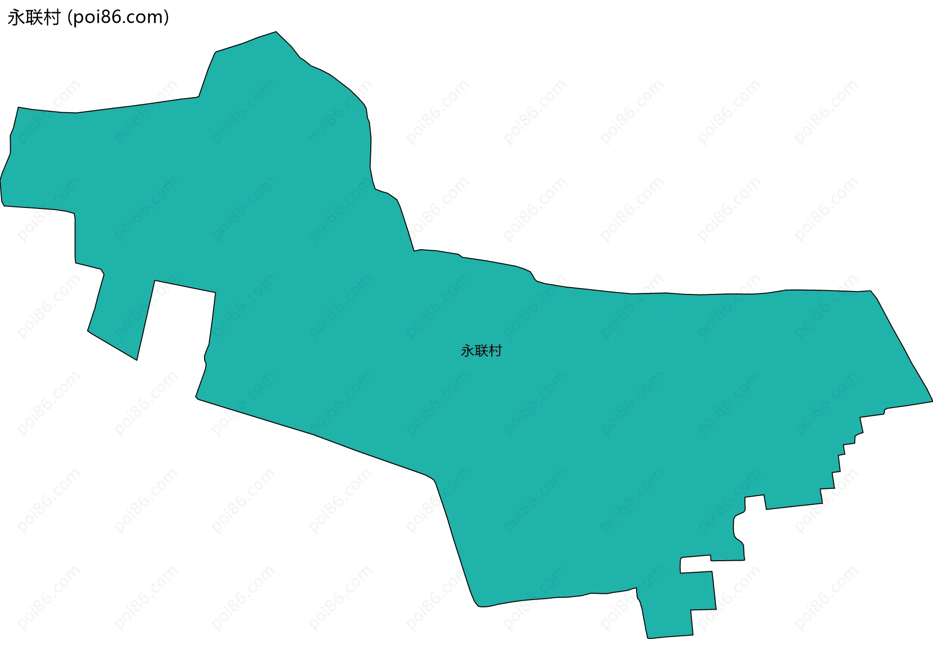 永联村边界地图