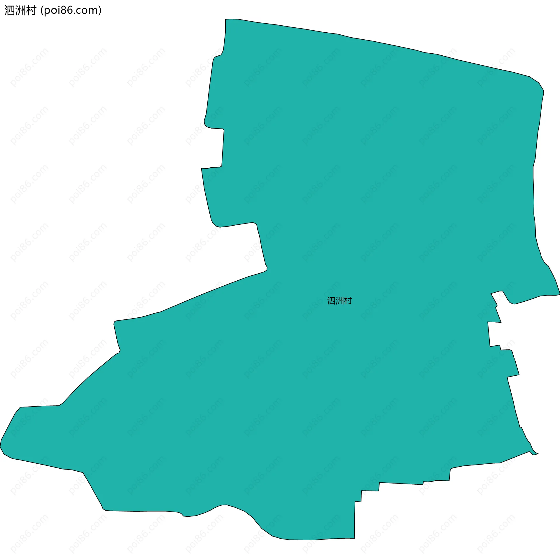 泗洲村边界地图