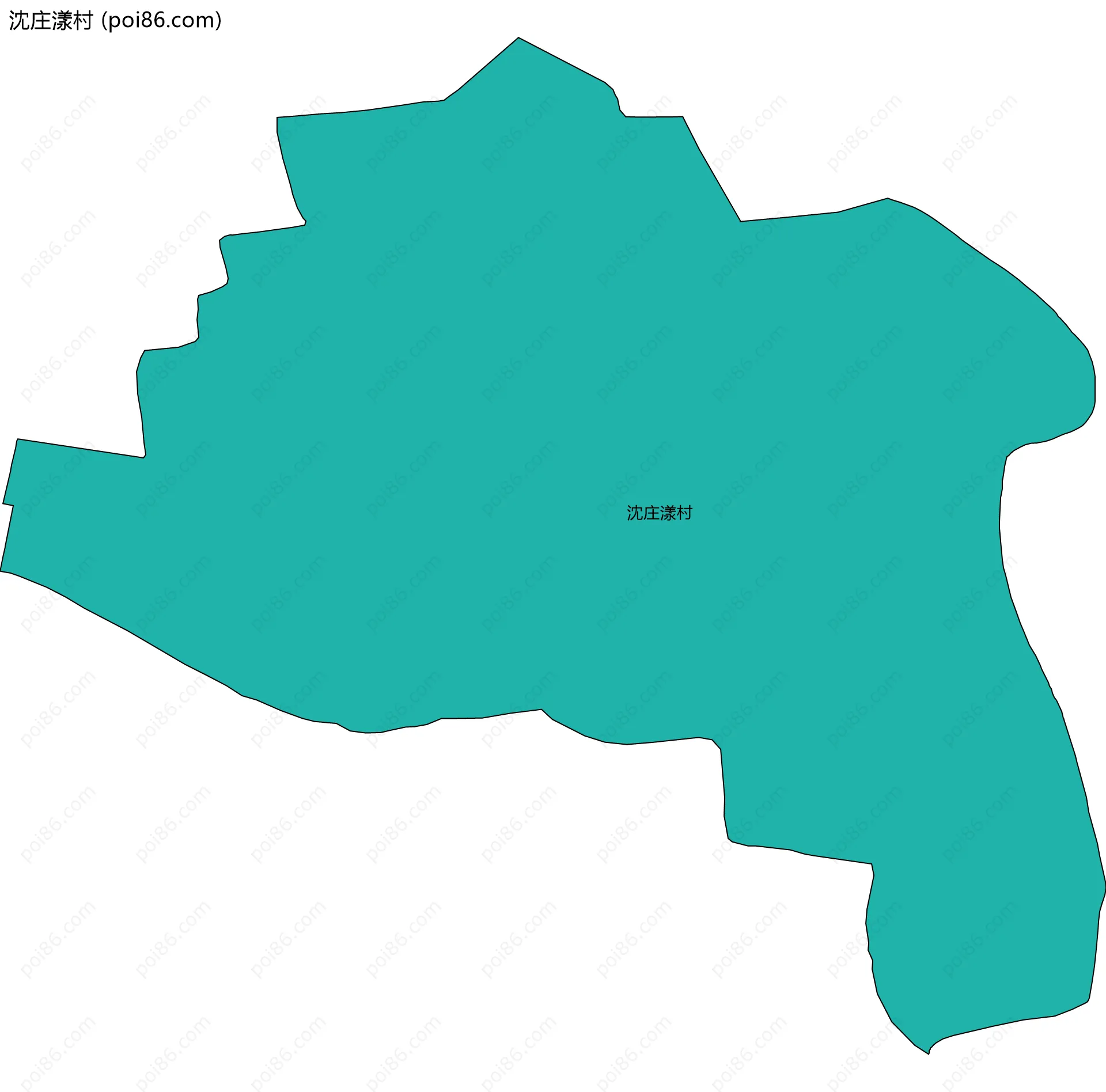 沈庄漾村边界地图