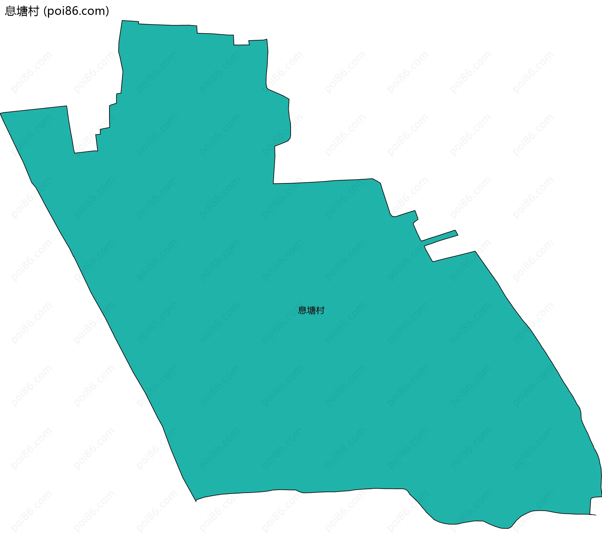 息塘村边界地图