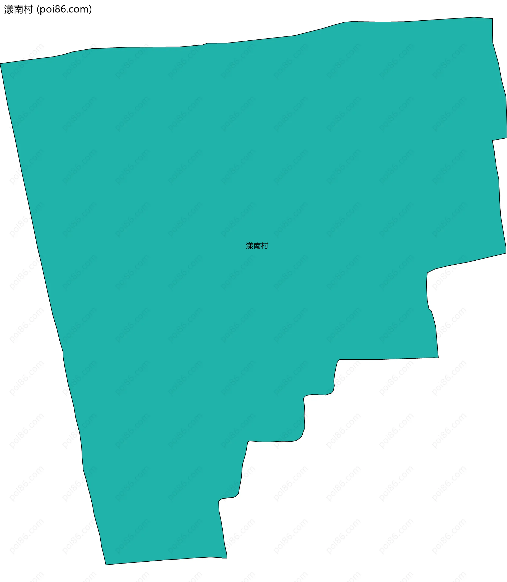 漾南村边界地图