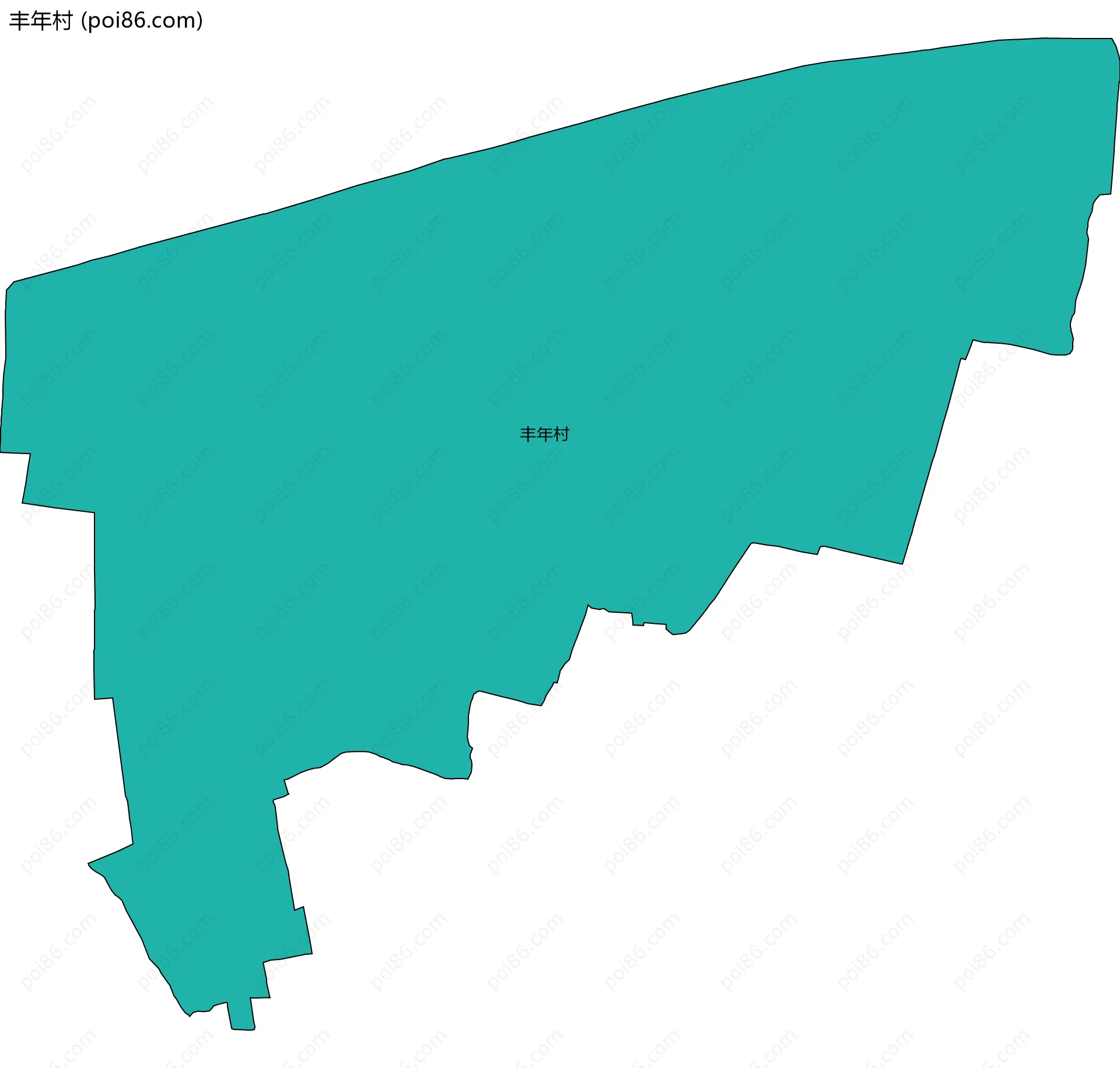 丰年村边界地图