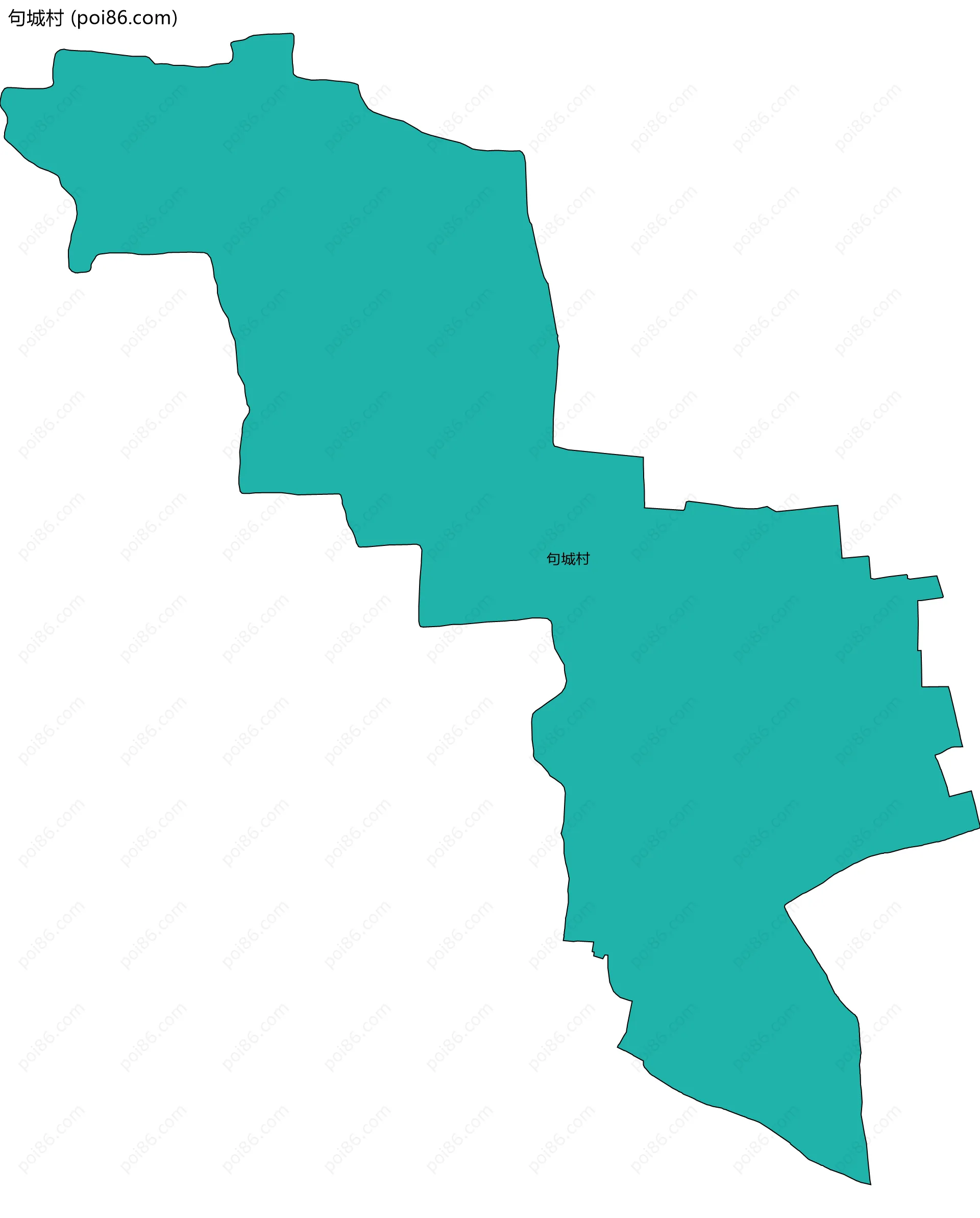 句城村边界地图