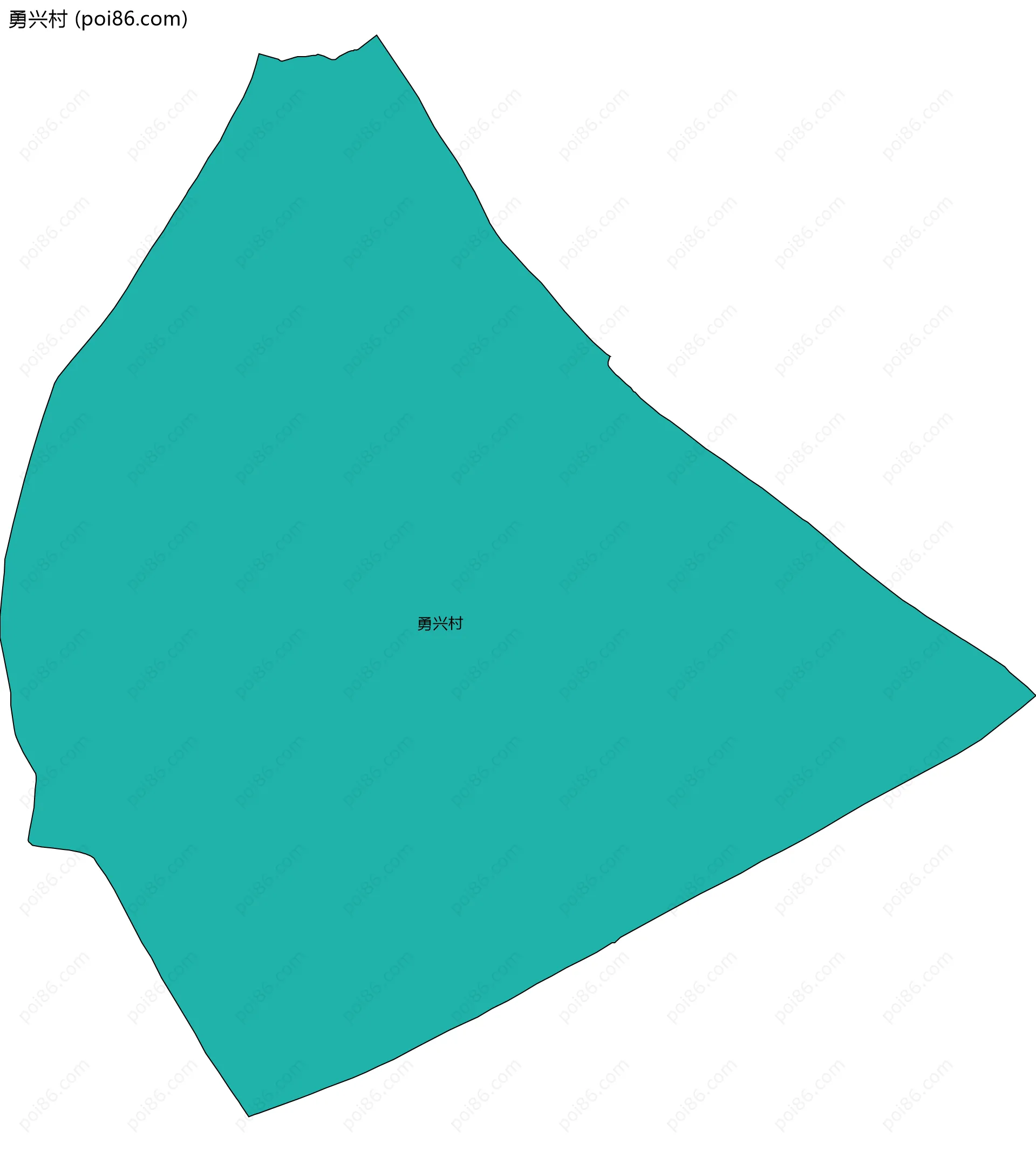 勇兴村边界地图