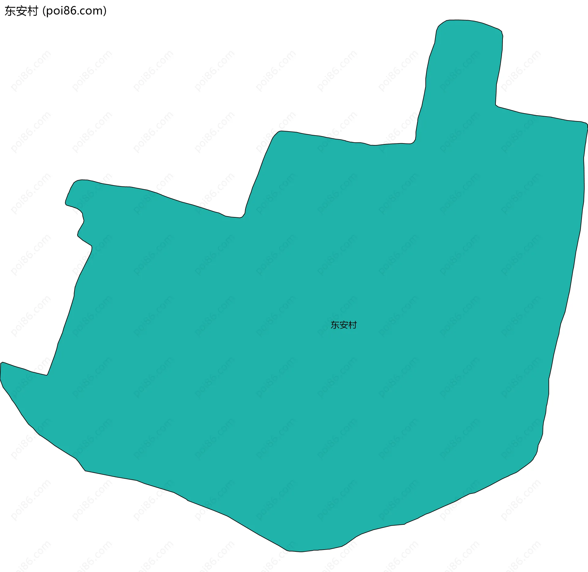 东安村边界地图