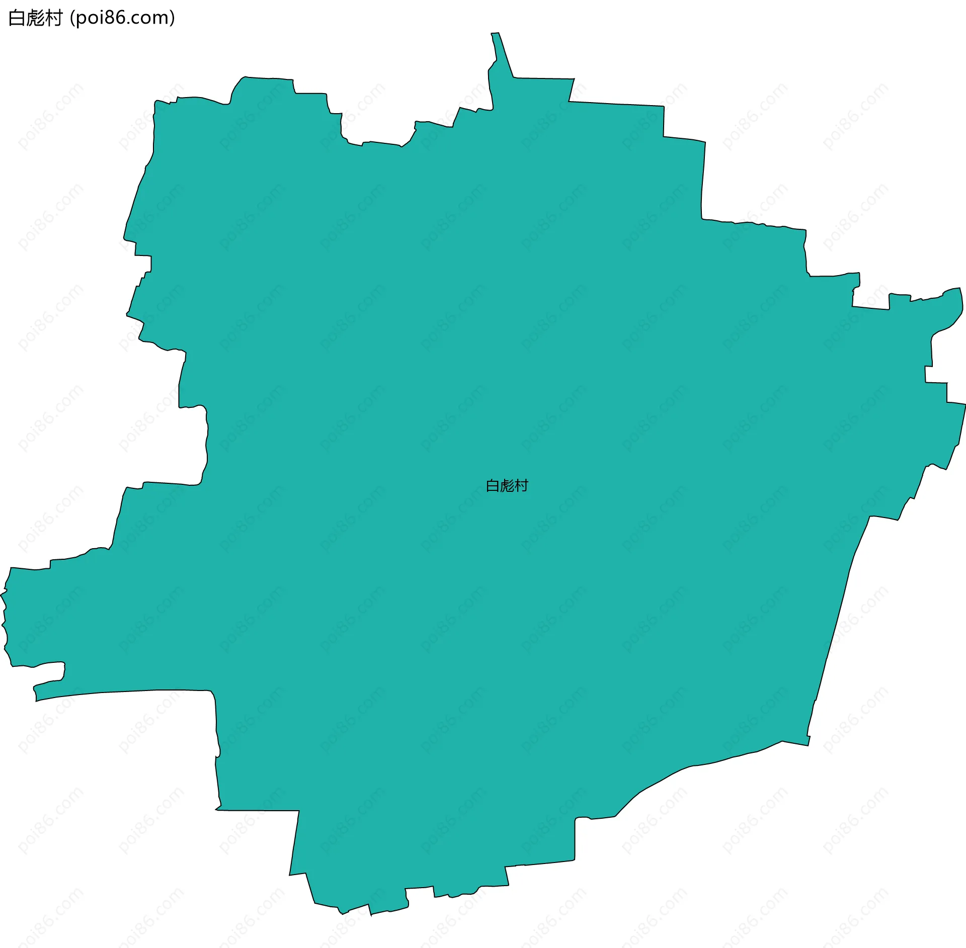 白彪村边界地图
