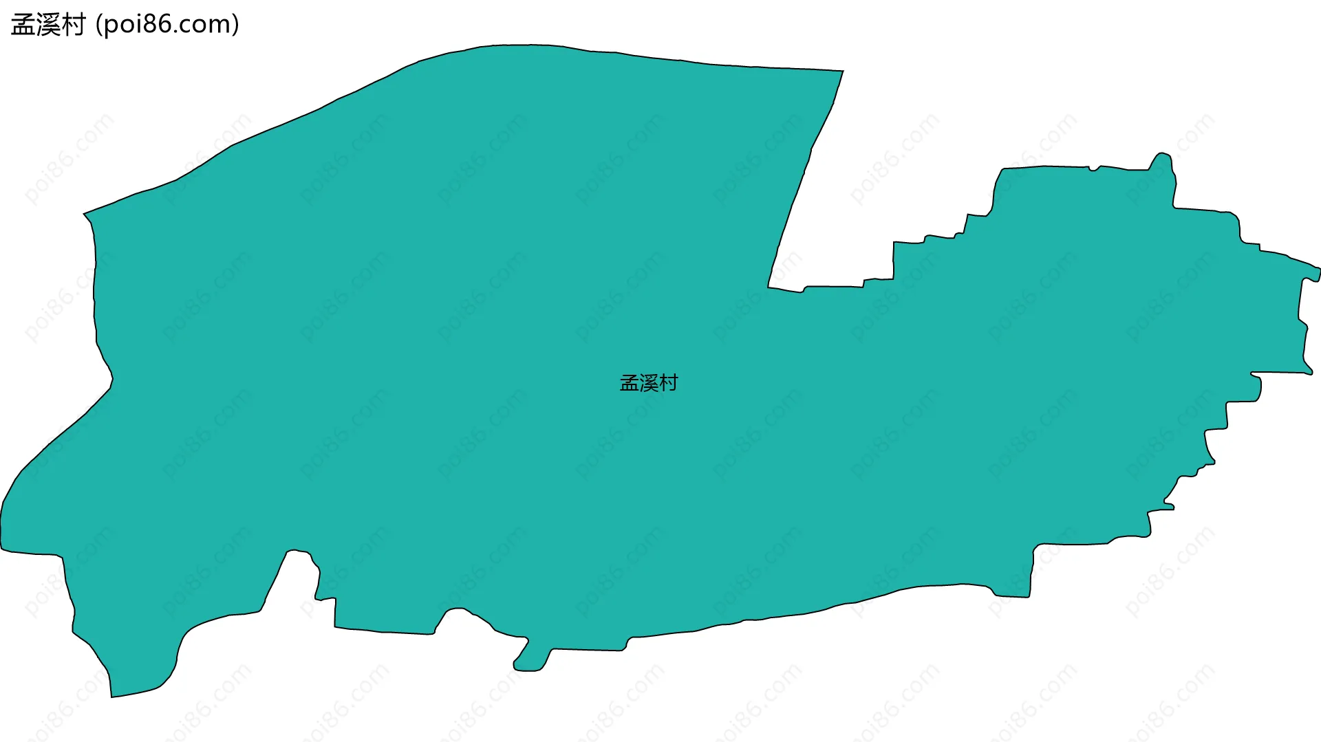 孟溪村边界地图