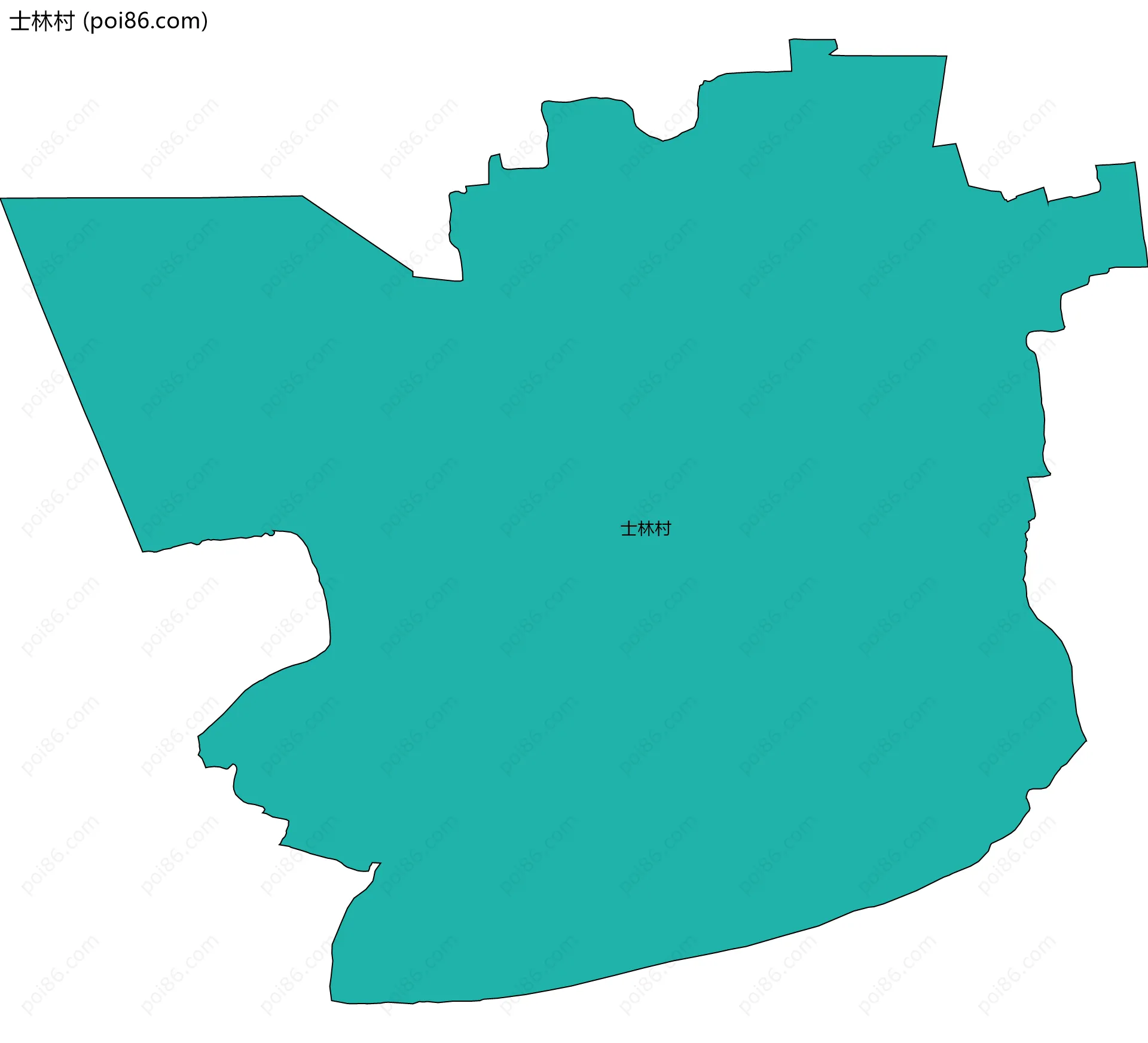 士林村边界地图