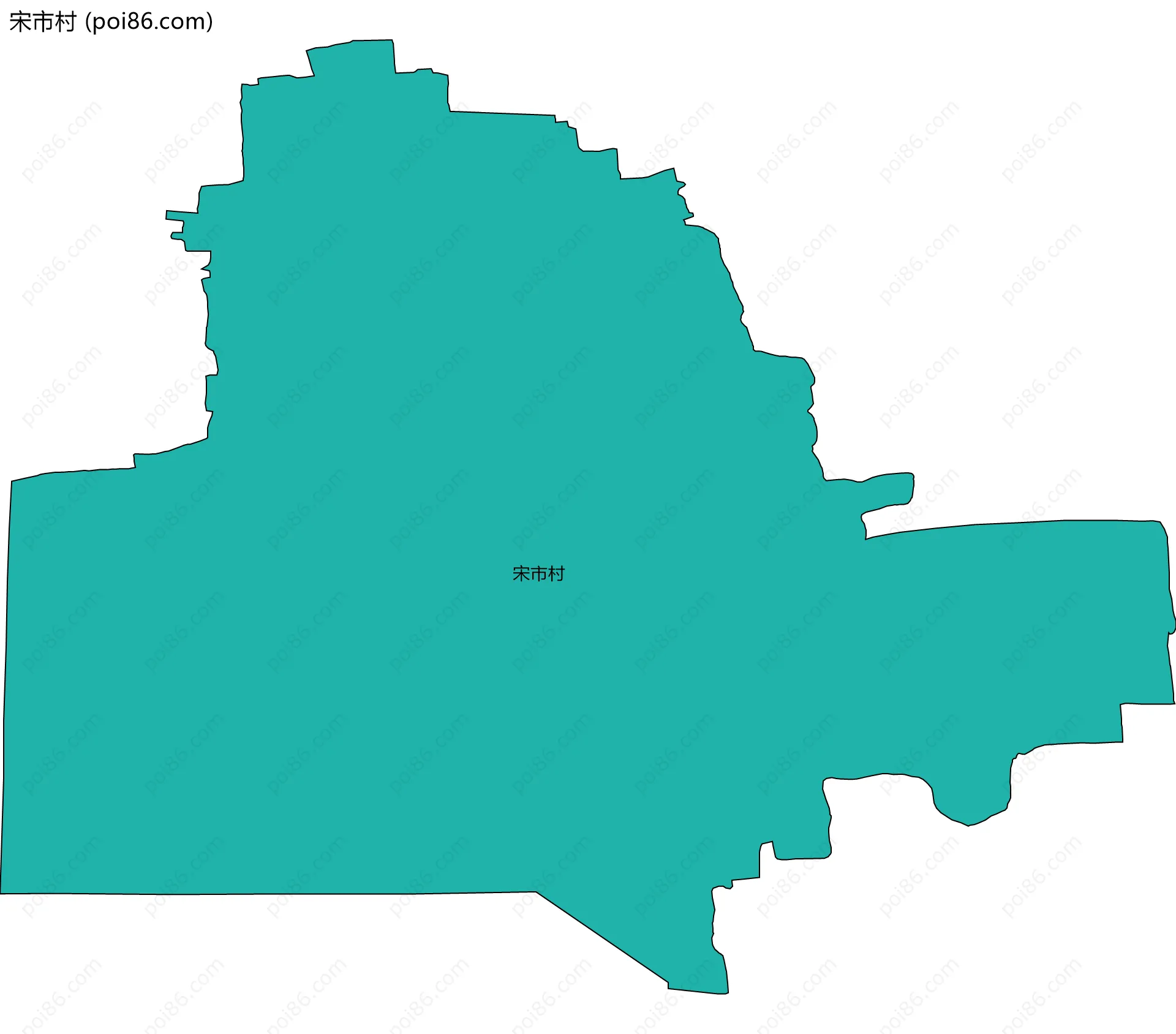 宋市村边界地图