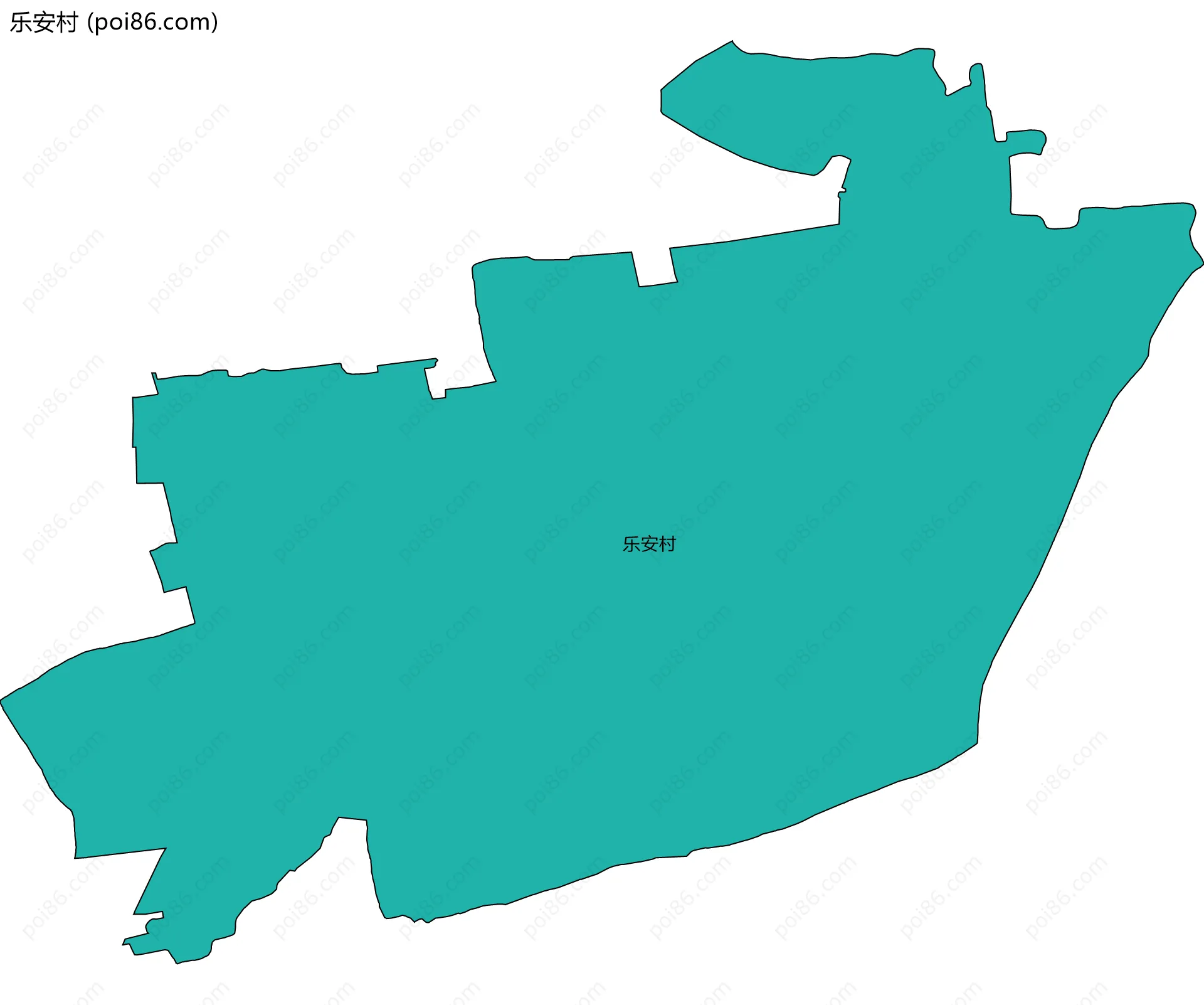 乐安村边界地图