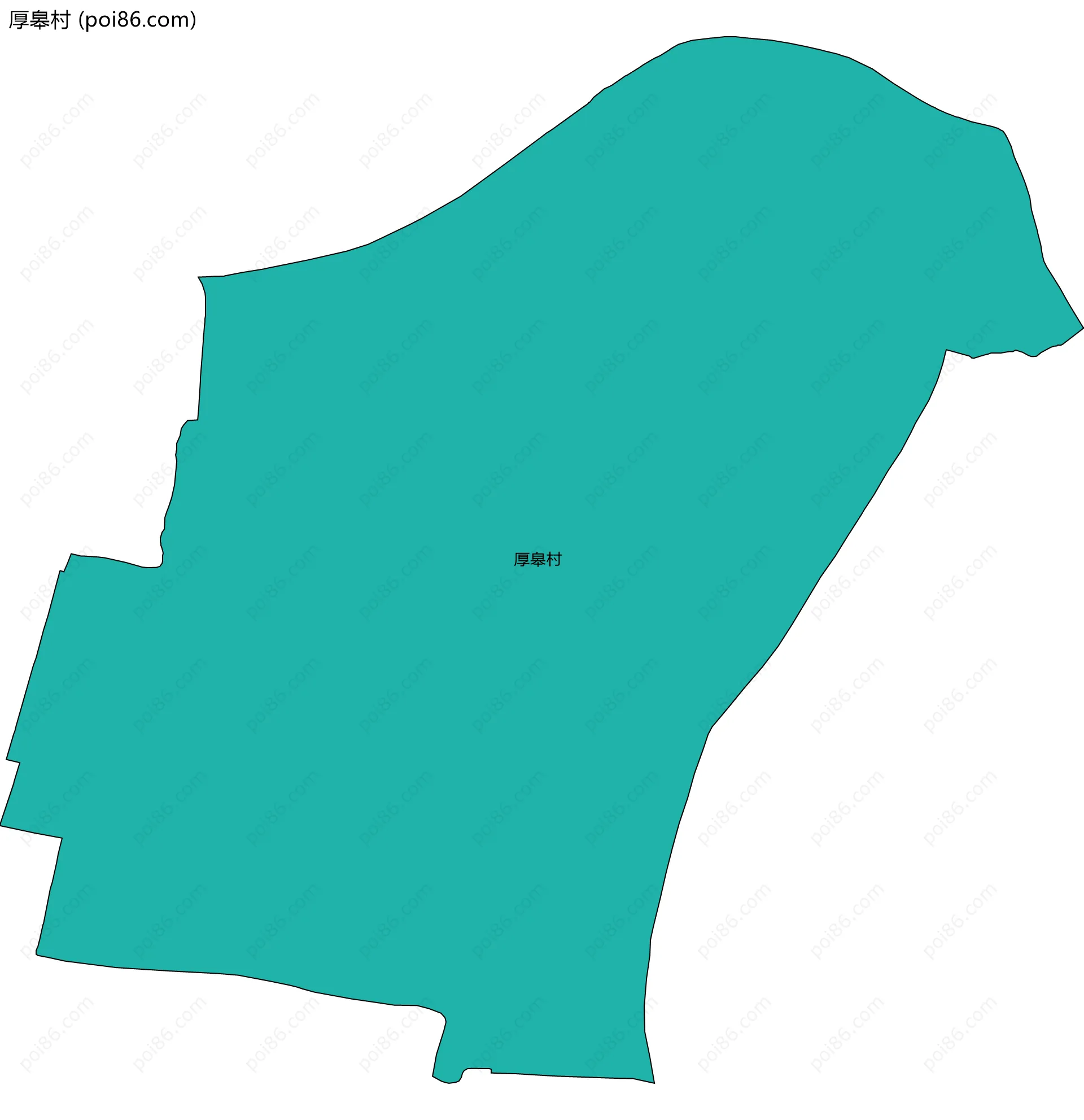 厚皋村边界地图