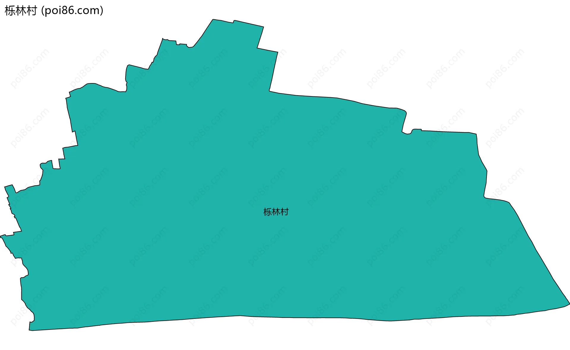 栎林村边界地图