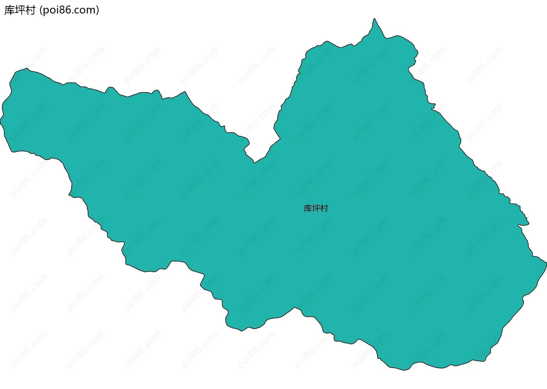 库坪村边界地图