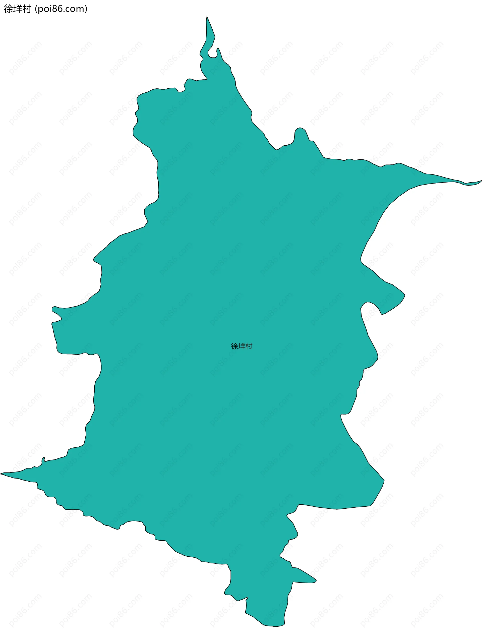 徐垟村边界地图