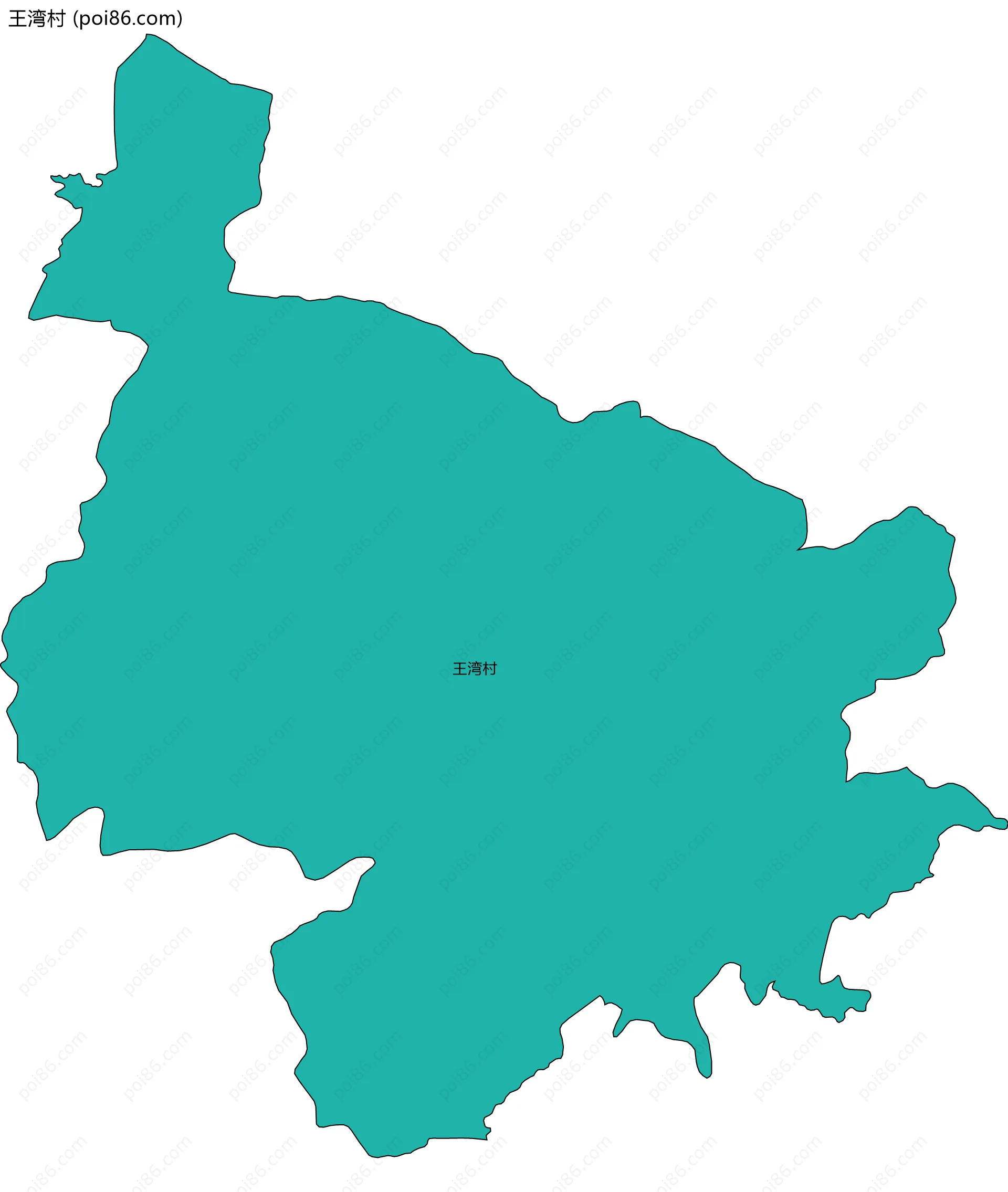 王湾村边界地图