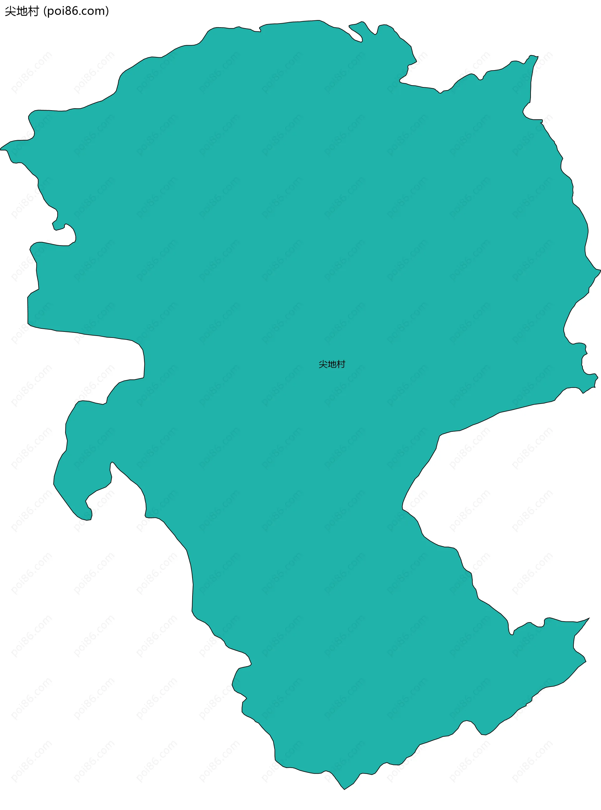 尖地村边界地图