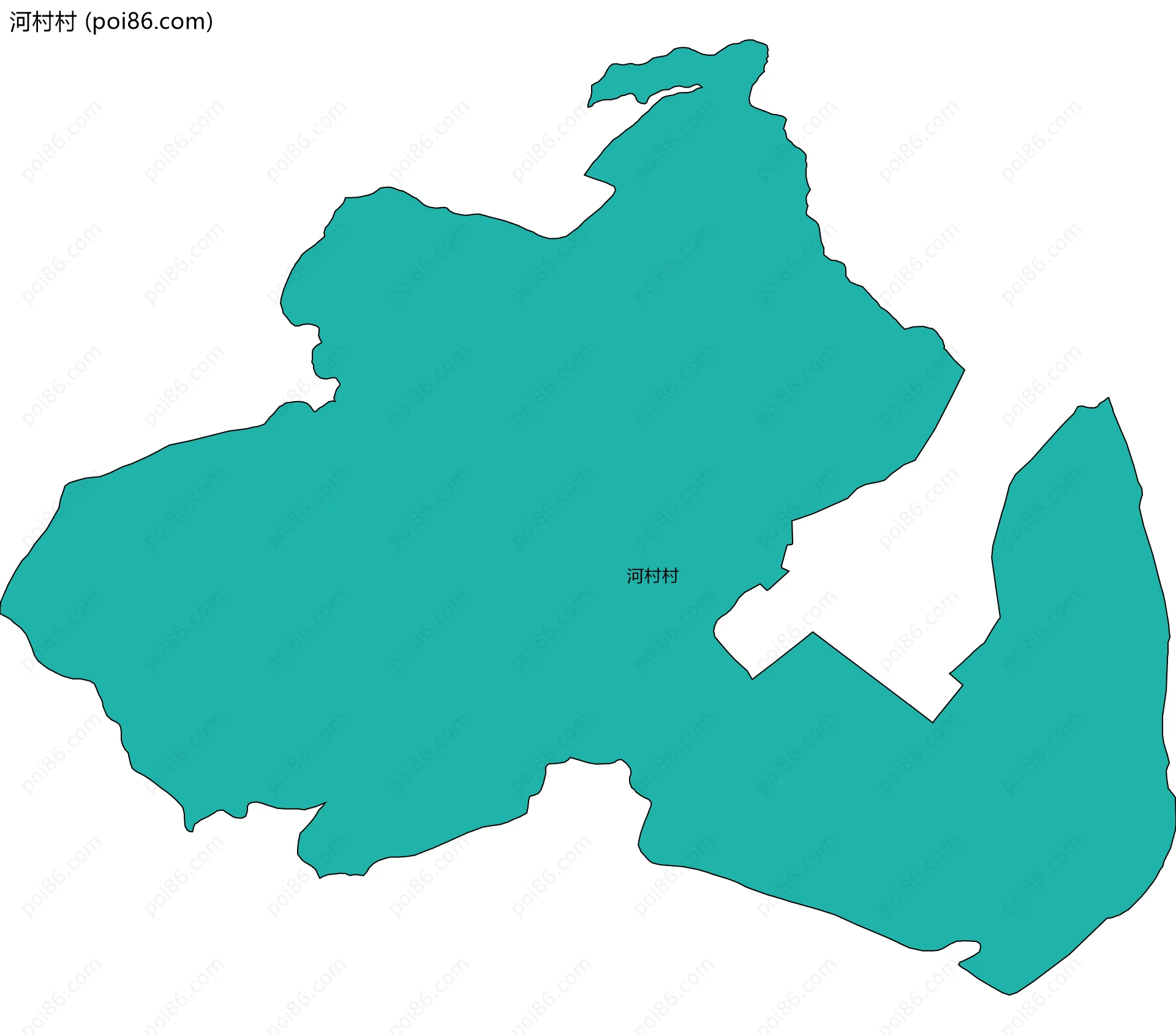 河村村边界地图