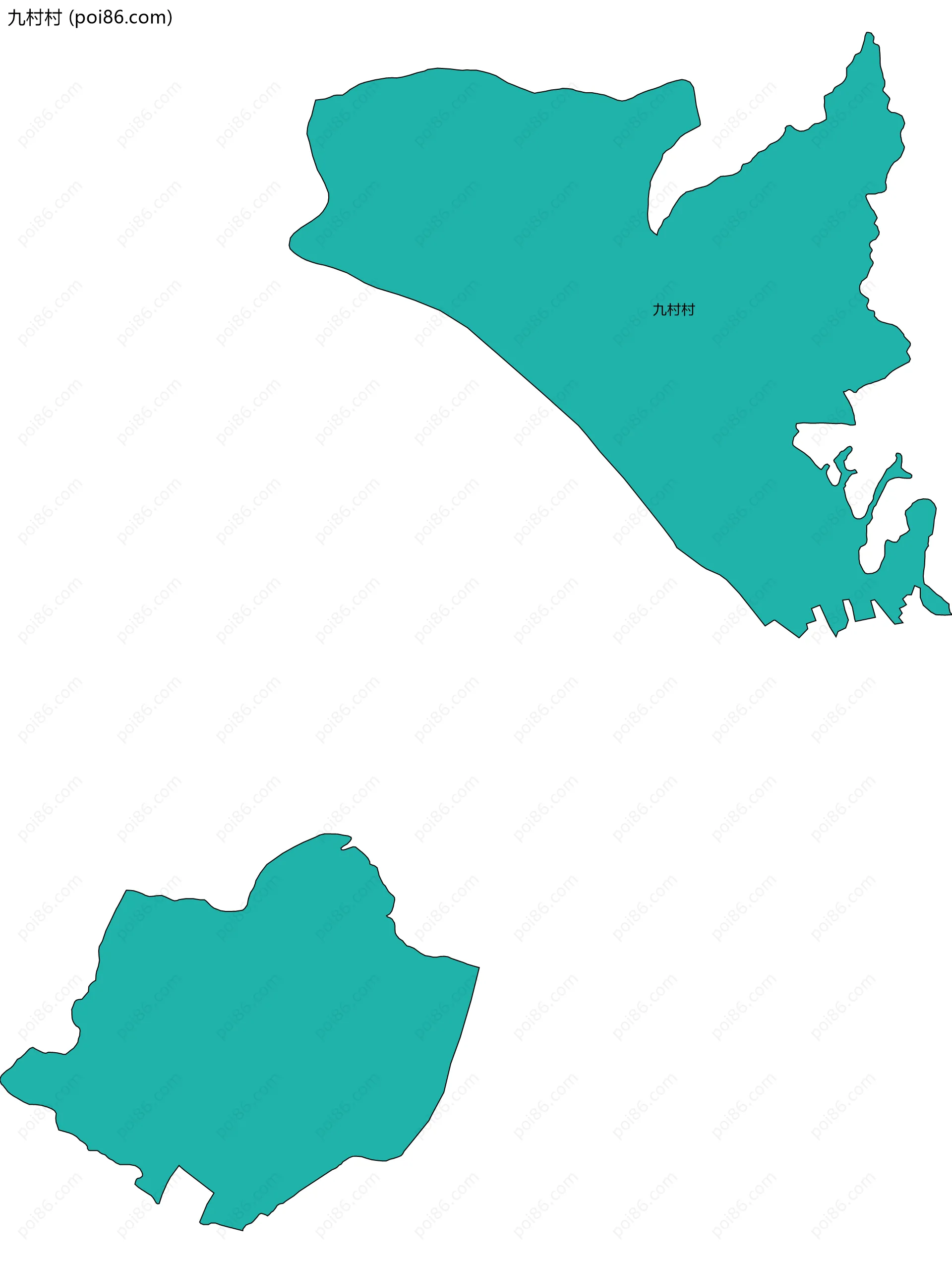 九村村边界地图