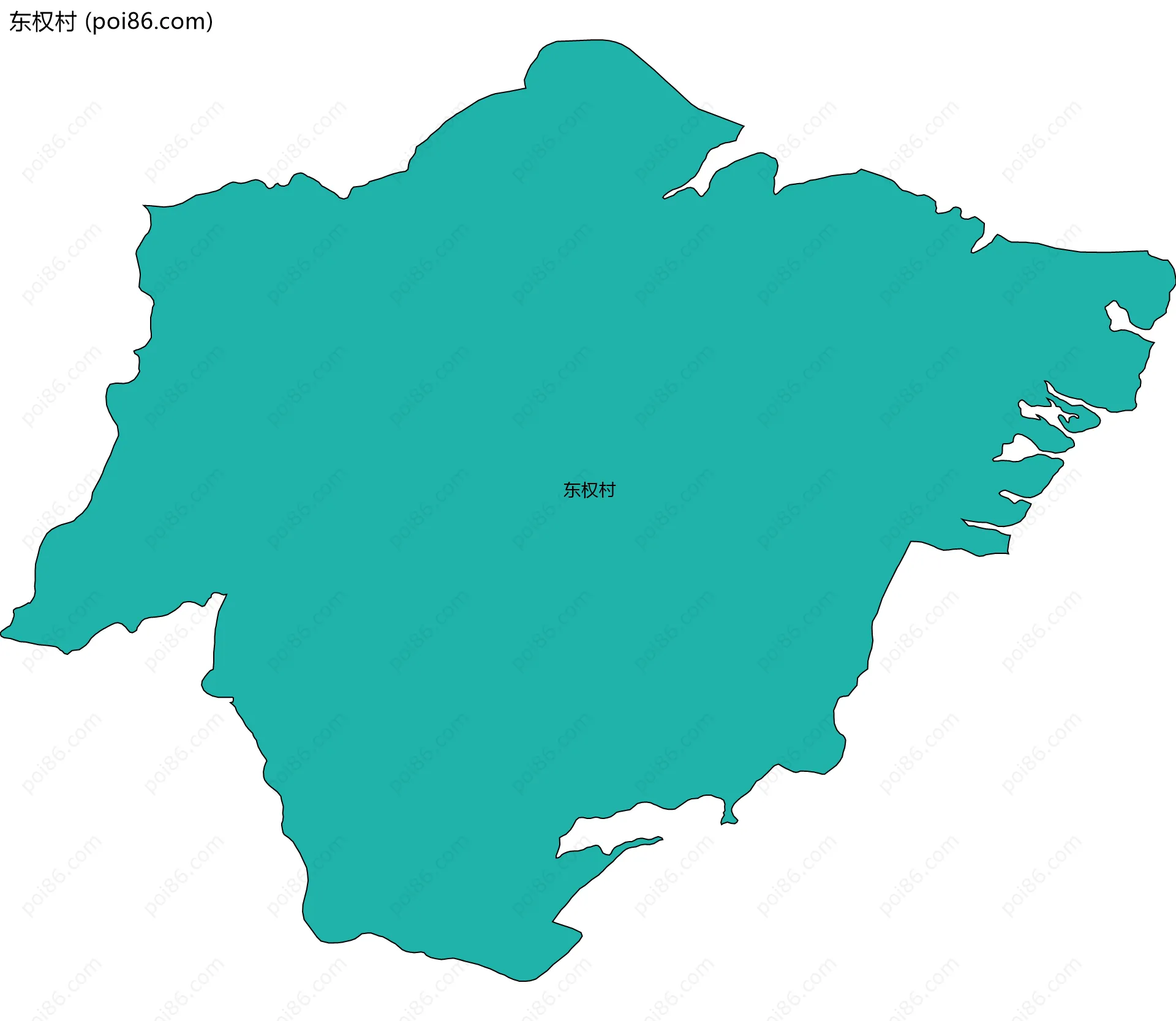 东权村边界地图