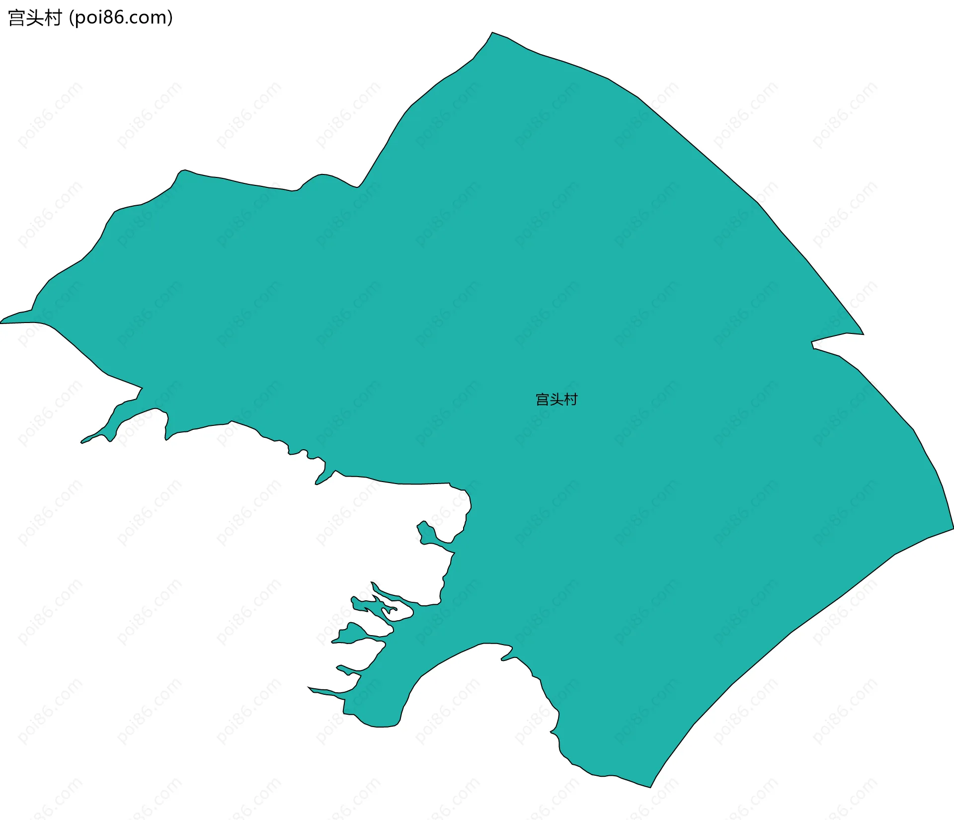 宫头村边界地图