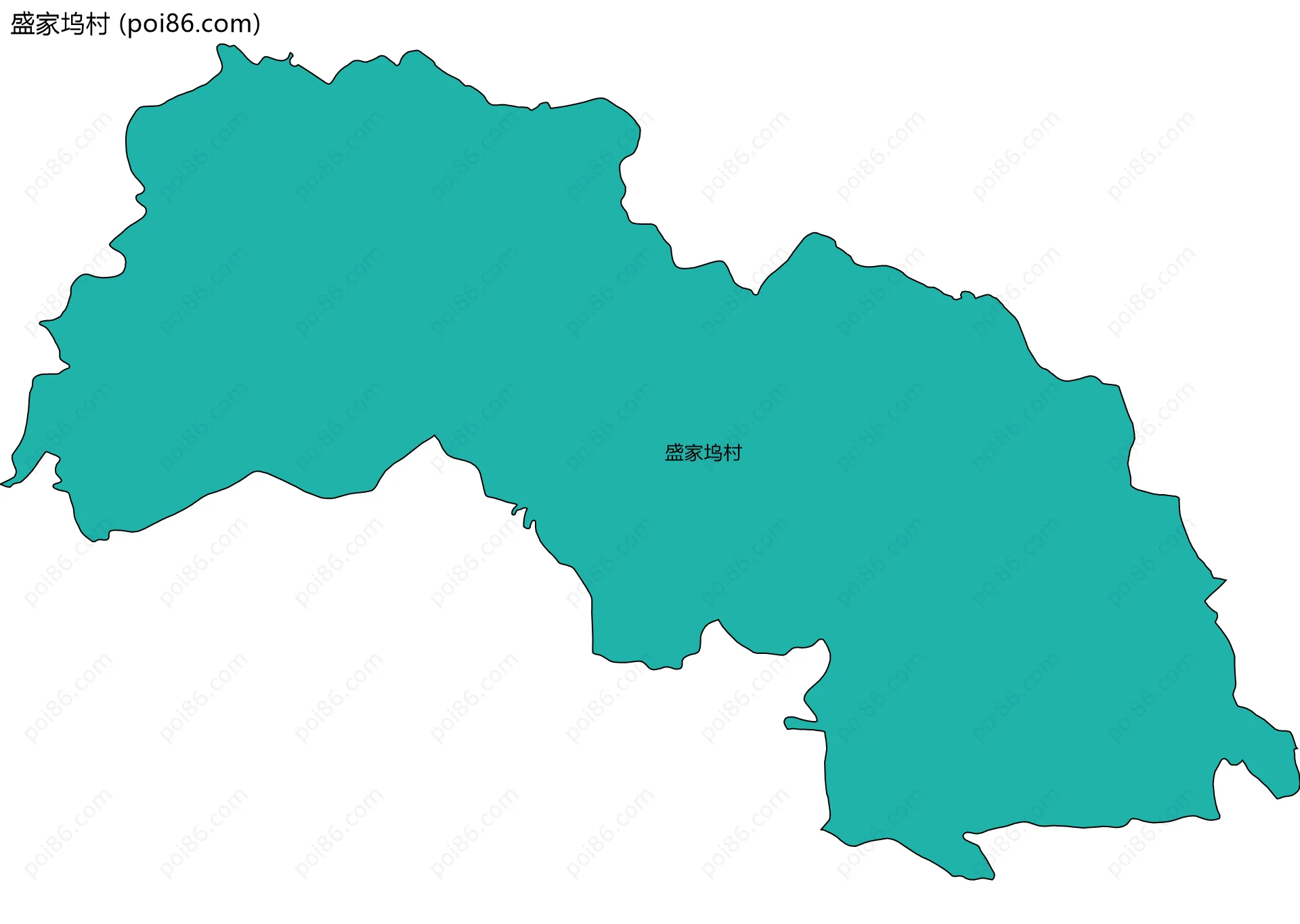 盛家坞村边界地图