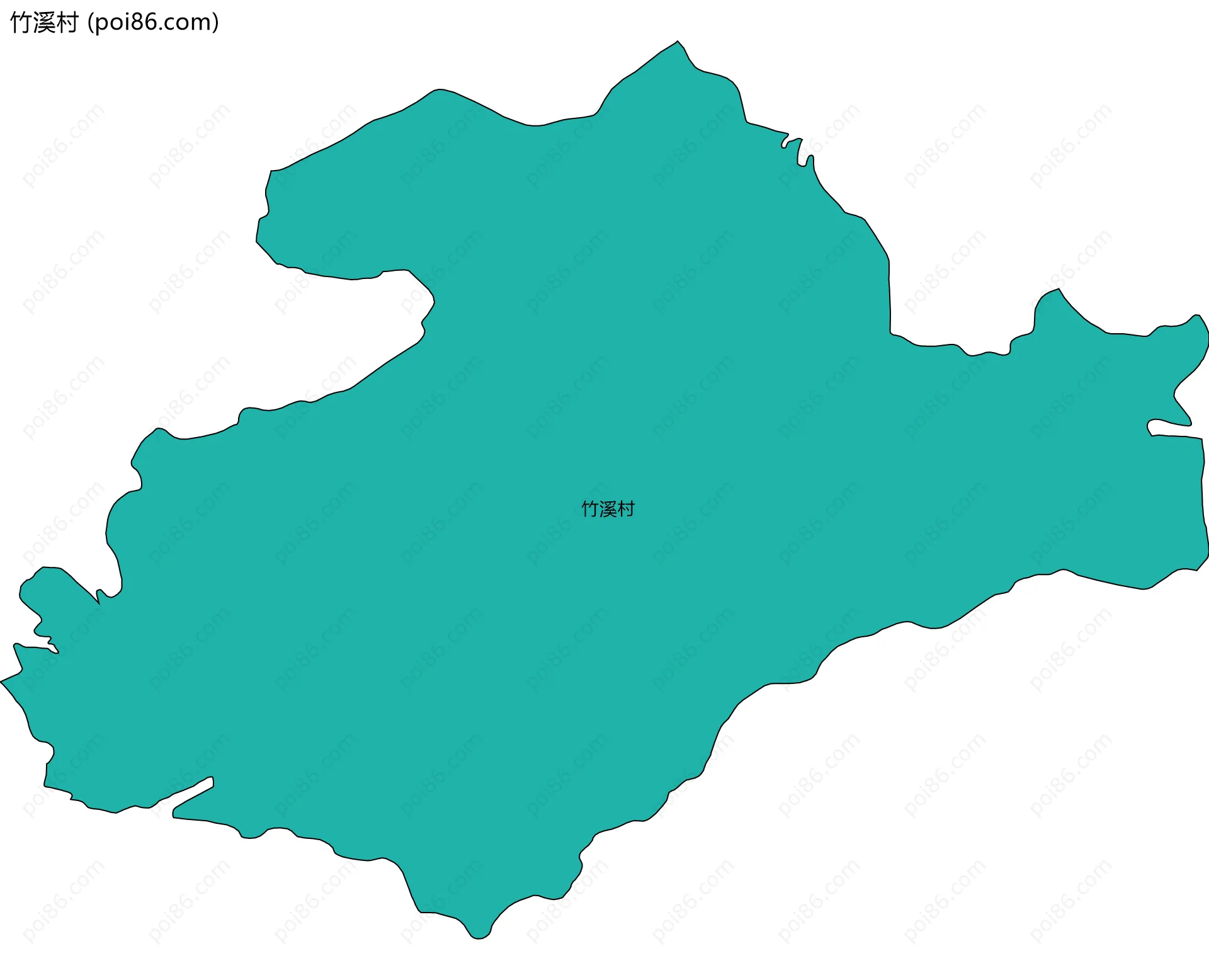 竹溪村边界地图
