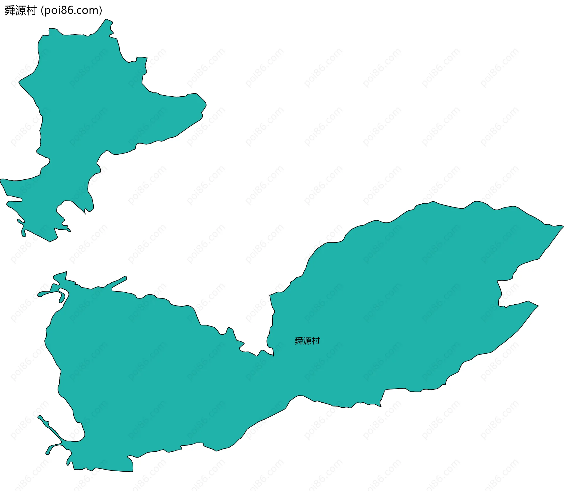 舜源村边界地图