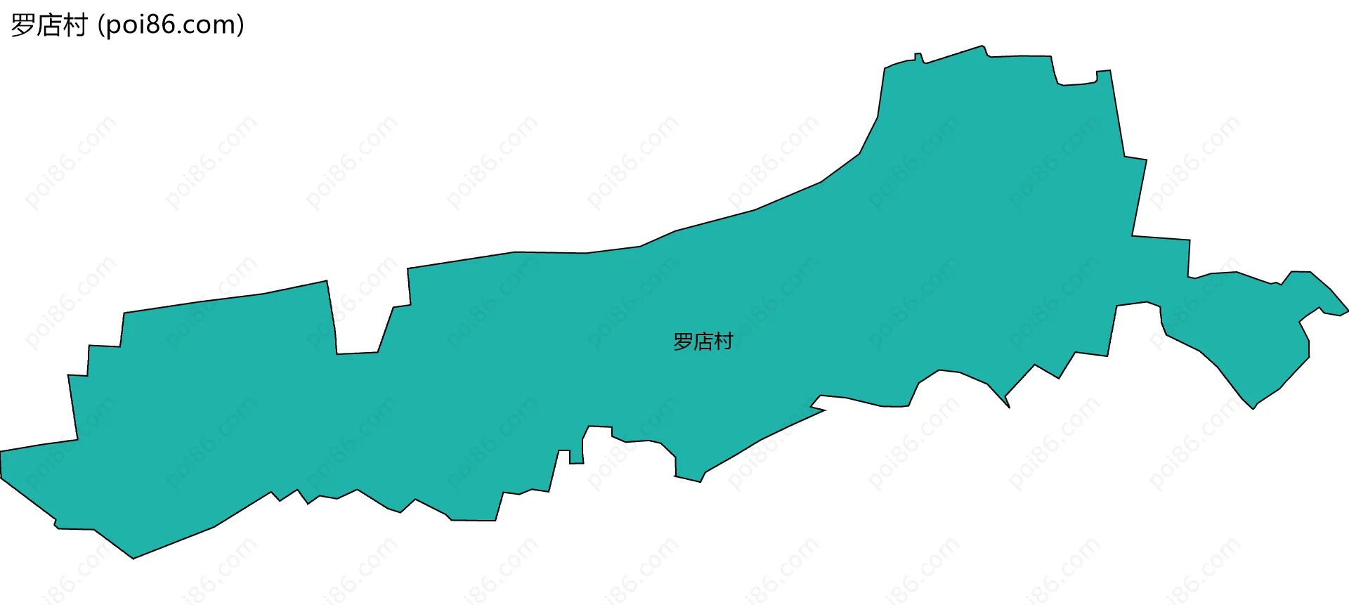罗店村边界地图