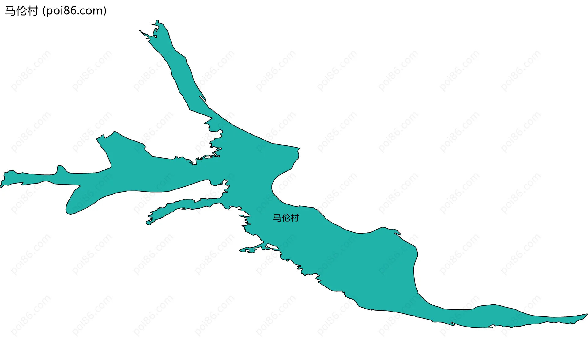 马伦村边界地图