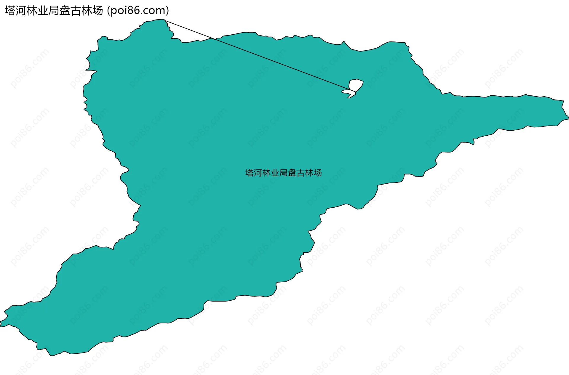 塔河林业局盘古林场边界地图