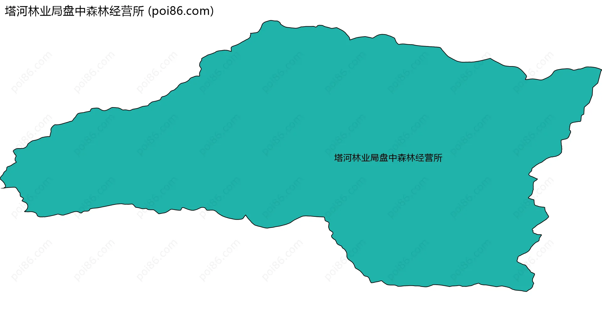 塔河林业局盘中森林经营所边界地图