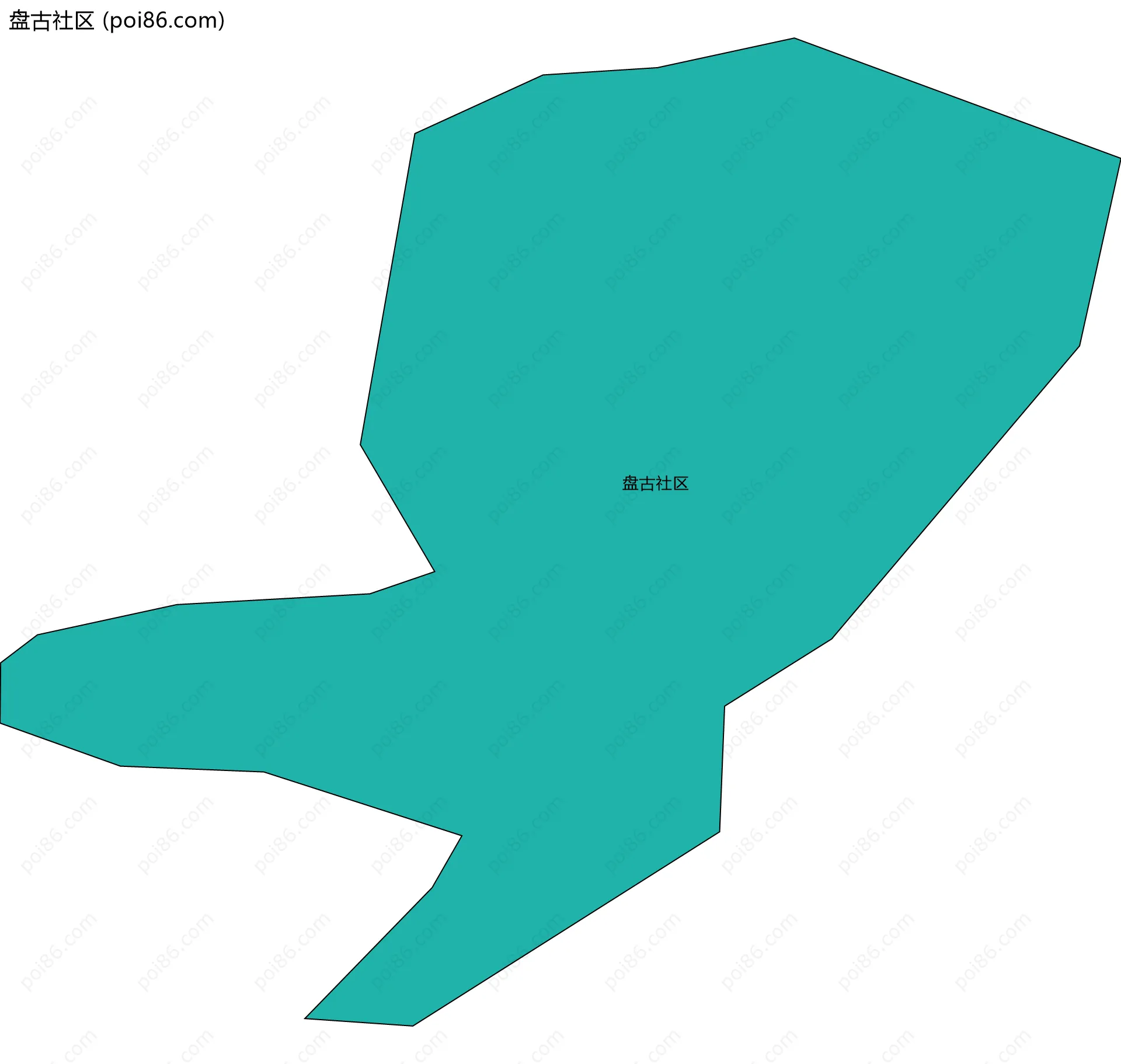 盘古社区边界地图