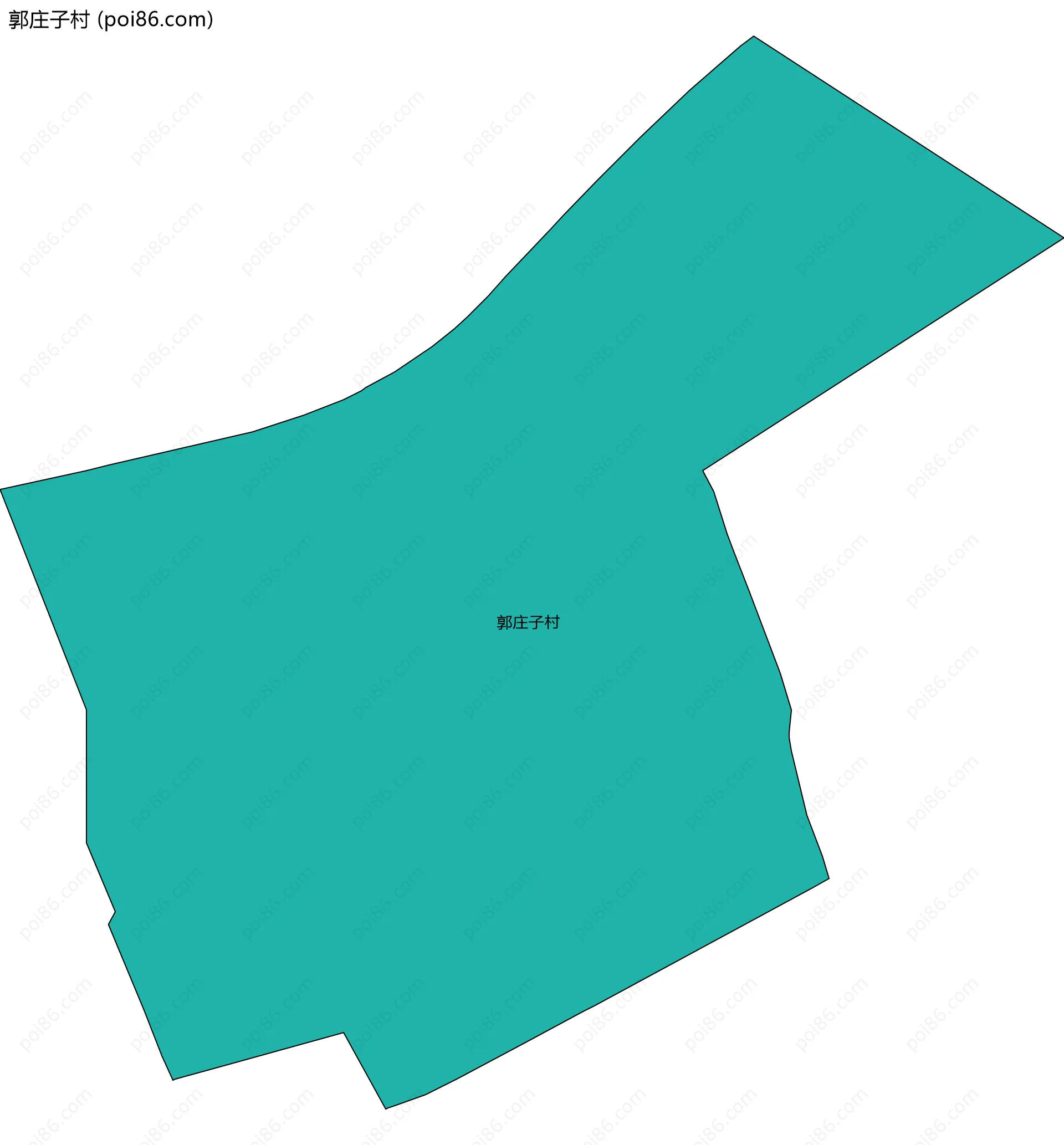 郭庄子村边界地图